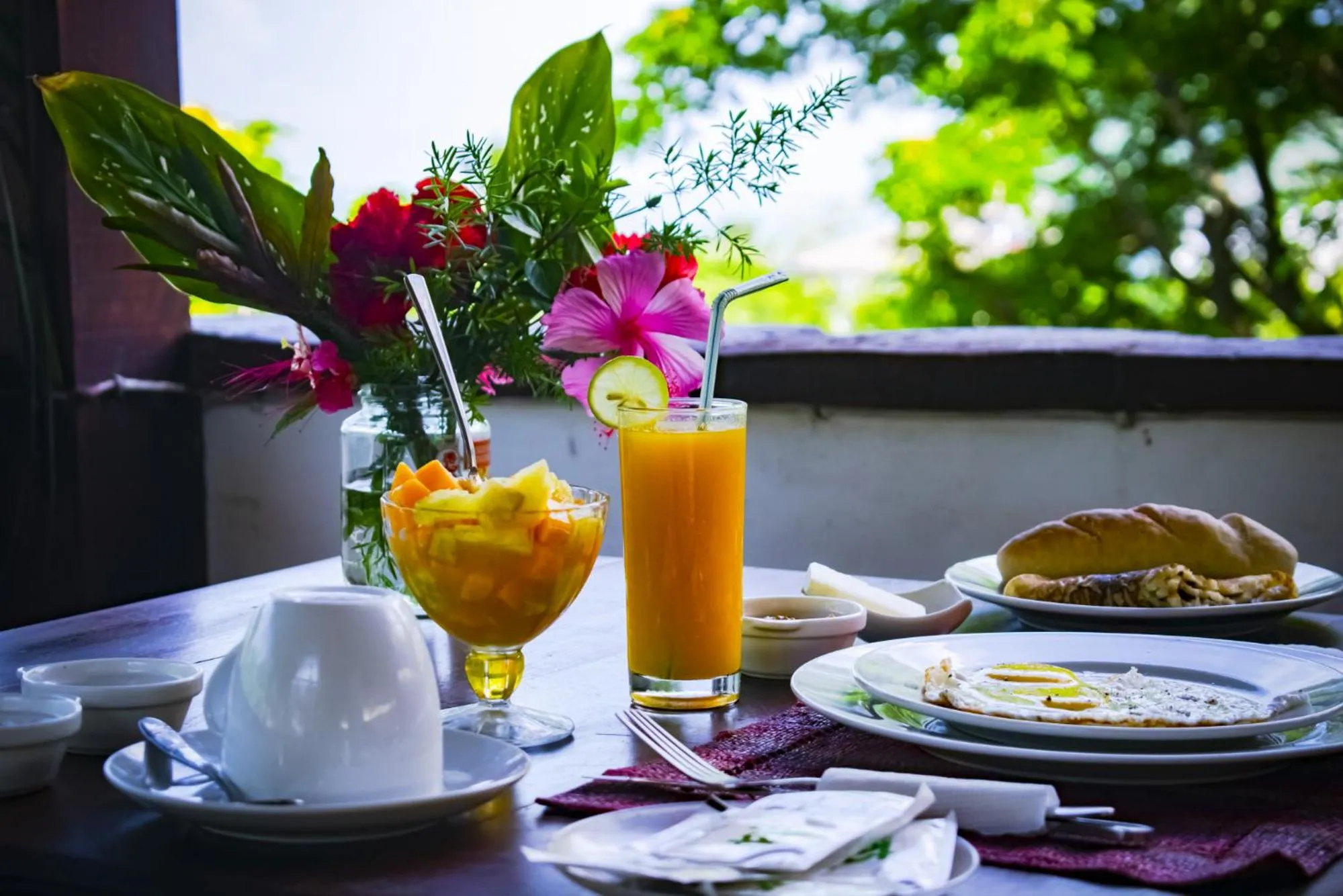 Breakfast in Hotel Les Boucaniers