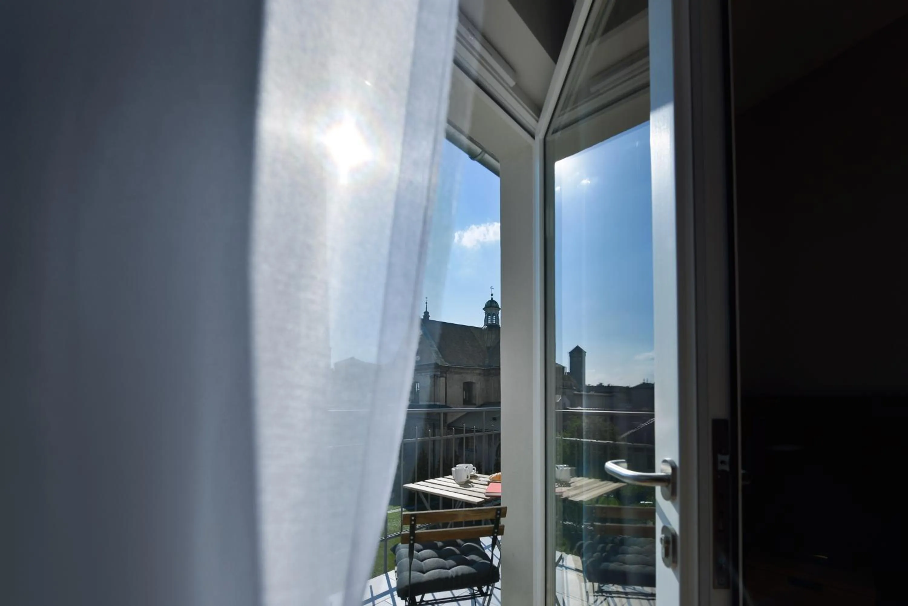 Garden view in STRADONIA Serviced Apartments