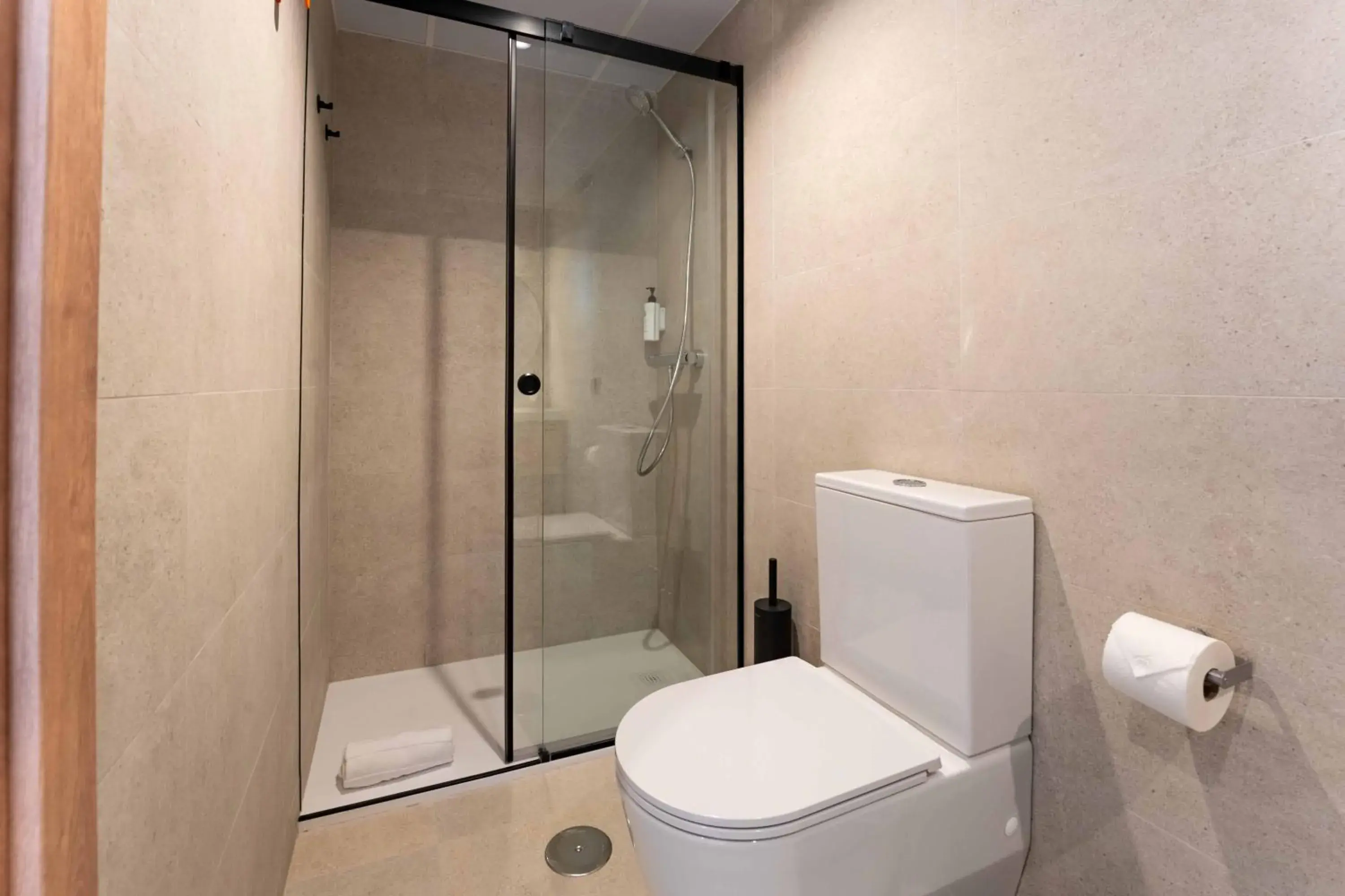 Bathroom in easyHotel Madrid Alcala Bathroom in easyHotel Madrid Alcala