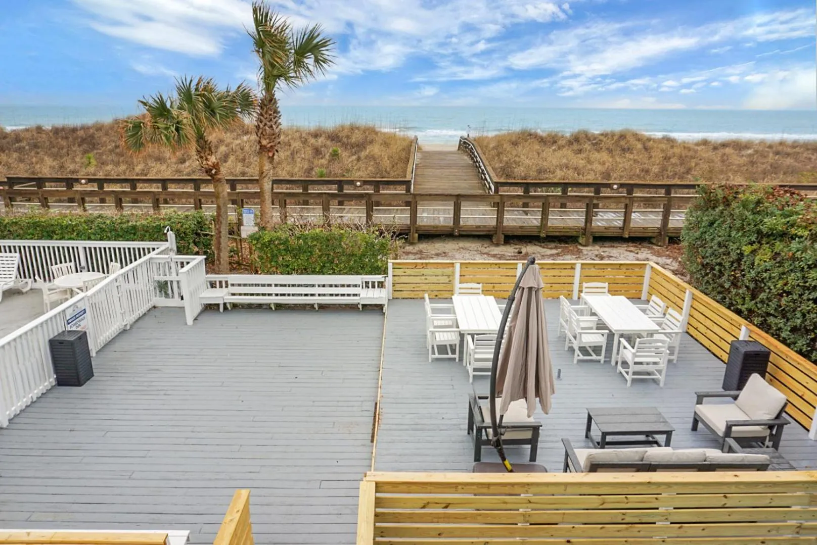 Patio in The Boardwalk Inn