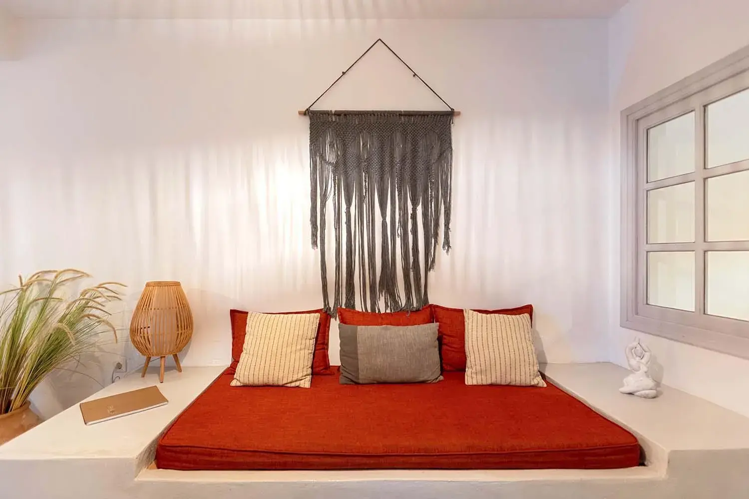 Bed in Phaos Santorini Suites Bed in Phaos Santorini Suites