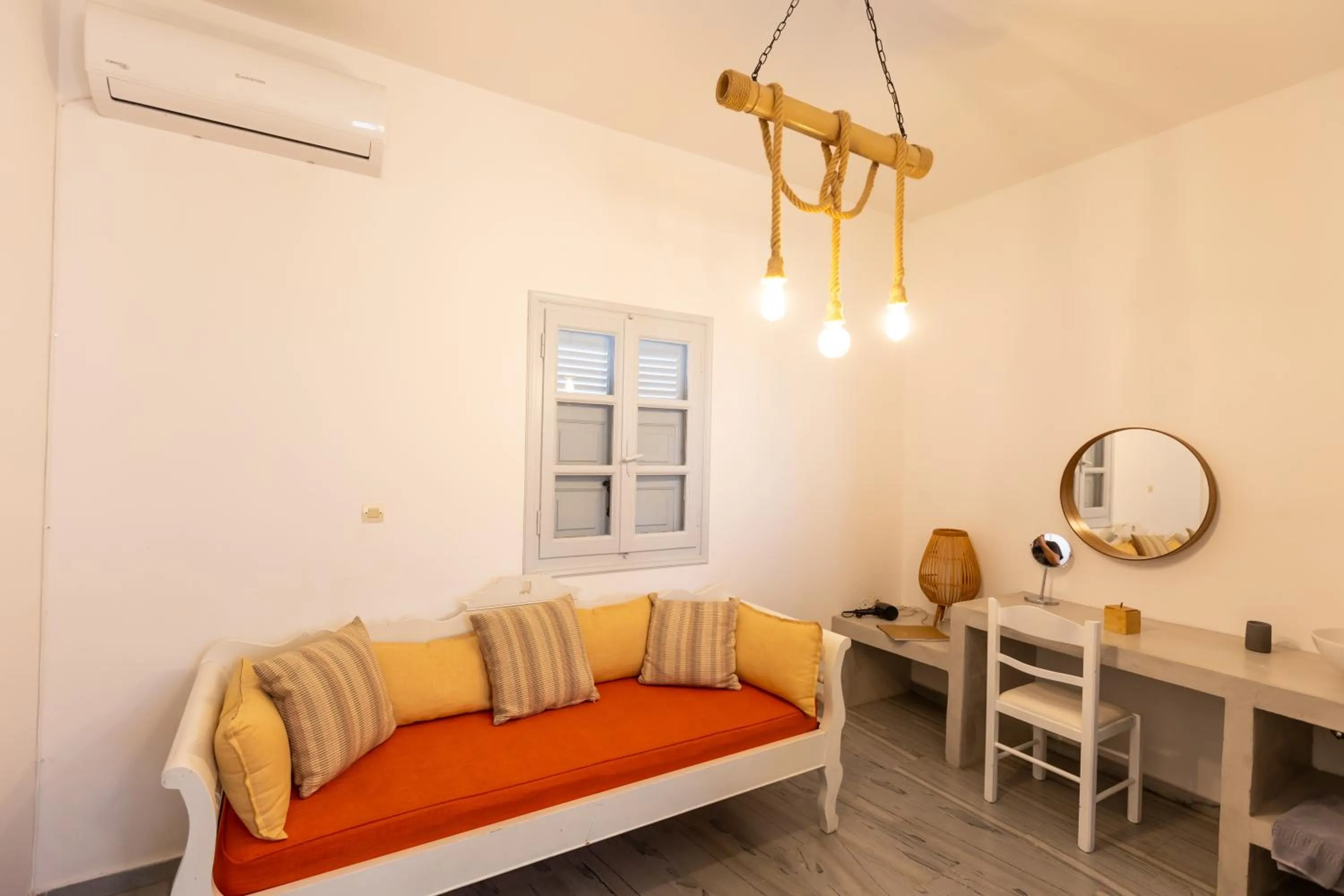 Living room in Phaos Santorini Suites