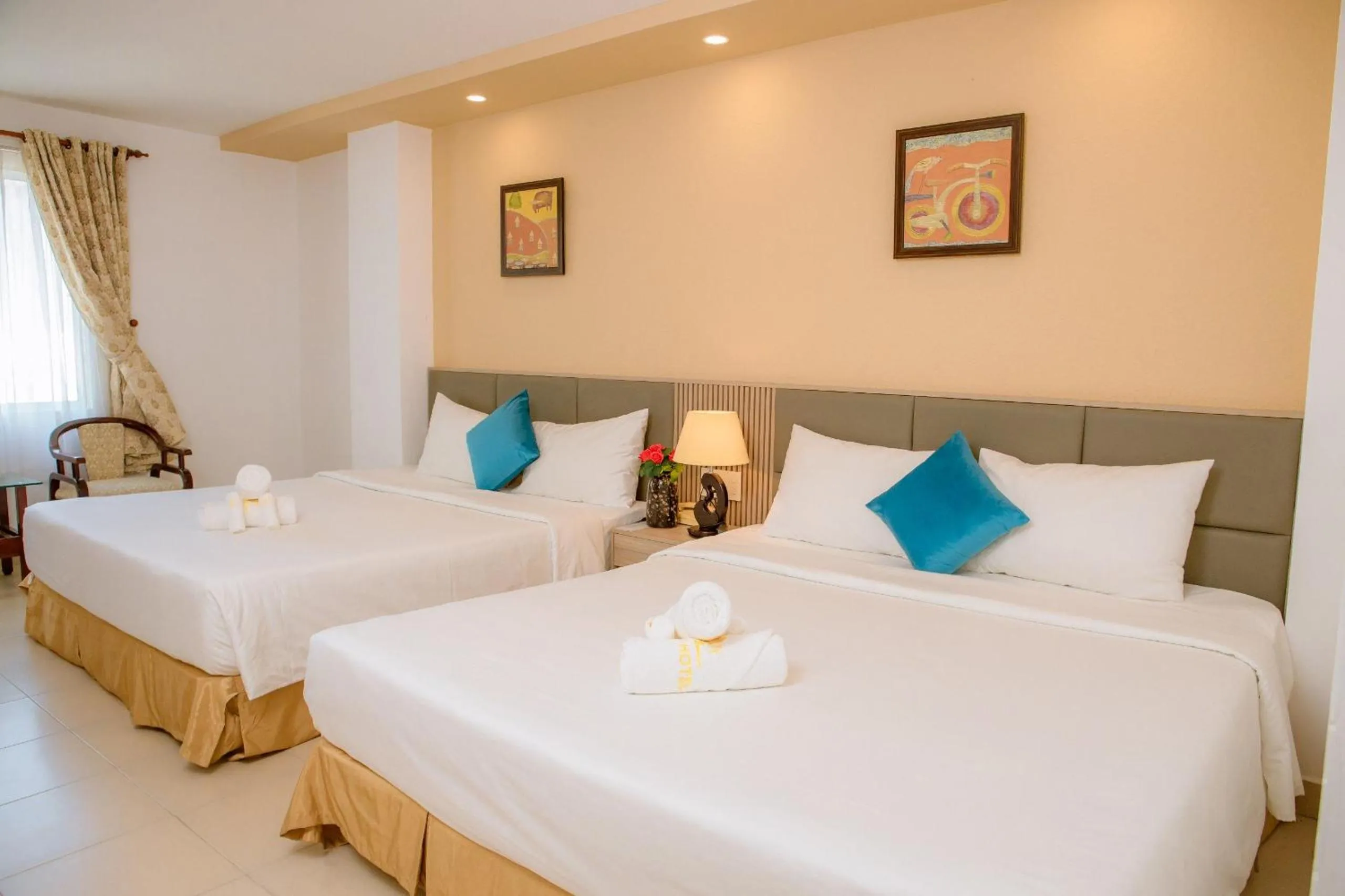 Photo of the whole room, Bed in Lanxy Hotel Nha Trang