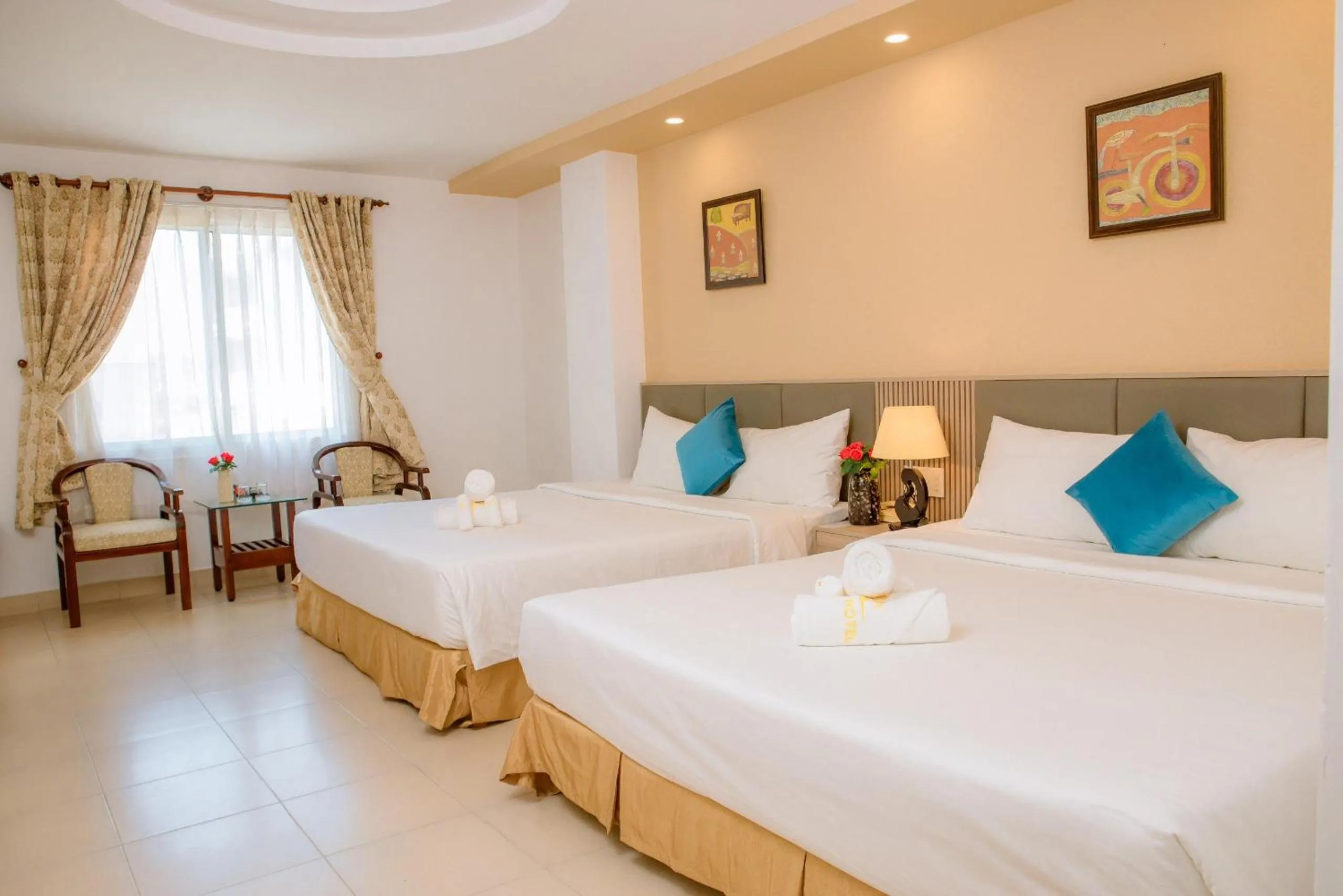 Photo of the whole room, Bed in Lanxy Hotel Nha Trang
