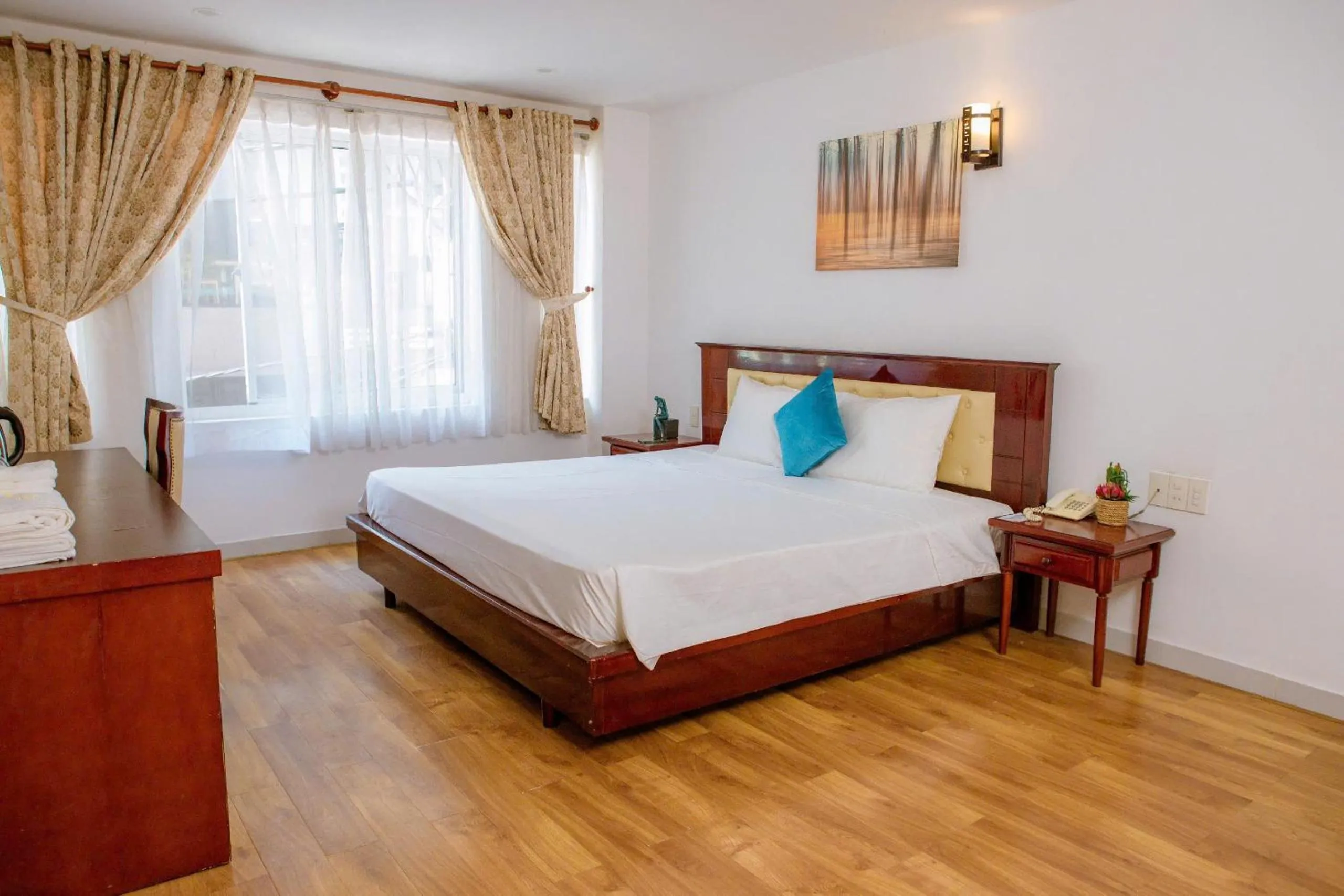 Bed in Lanxy Hotel Nha Trang