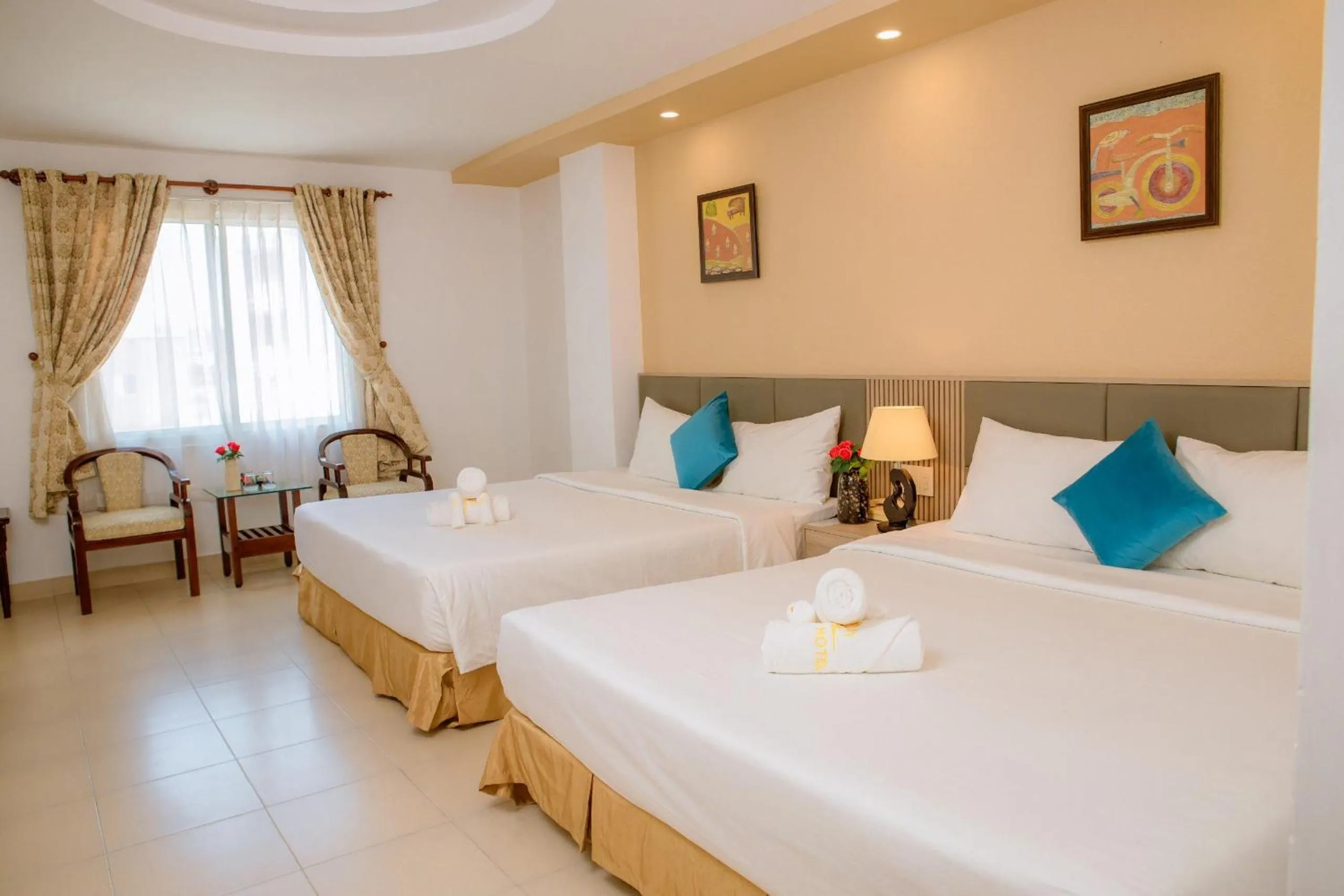 Bed in Lanxy Hotel Nha Trang
