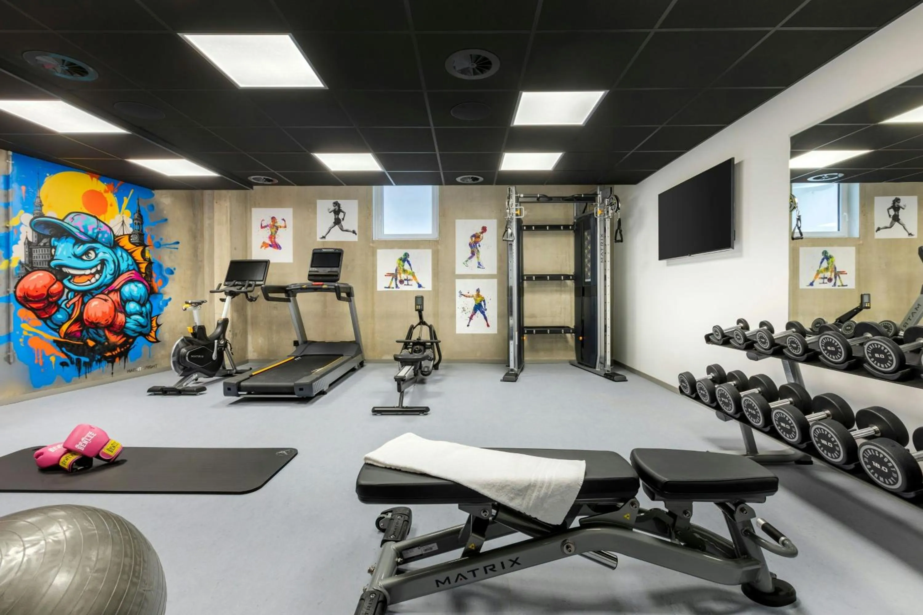 Fitness centre/facilities in Moxy Hamburg - Finkenwerder