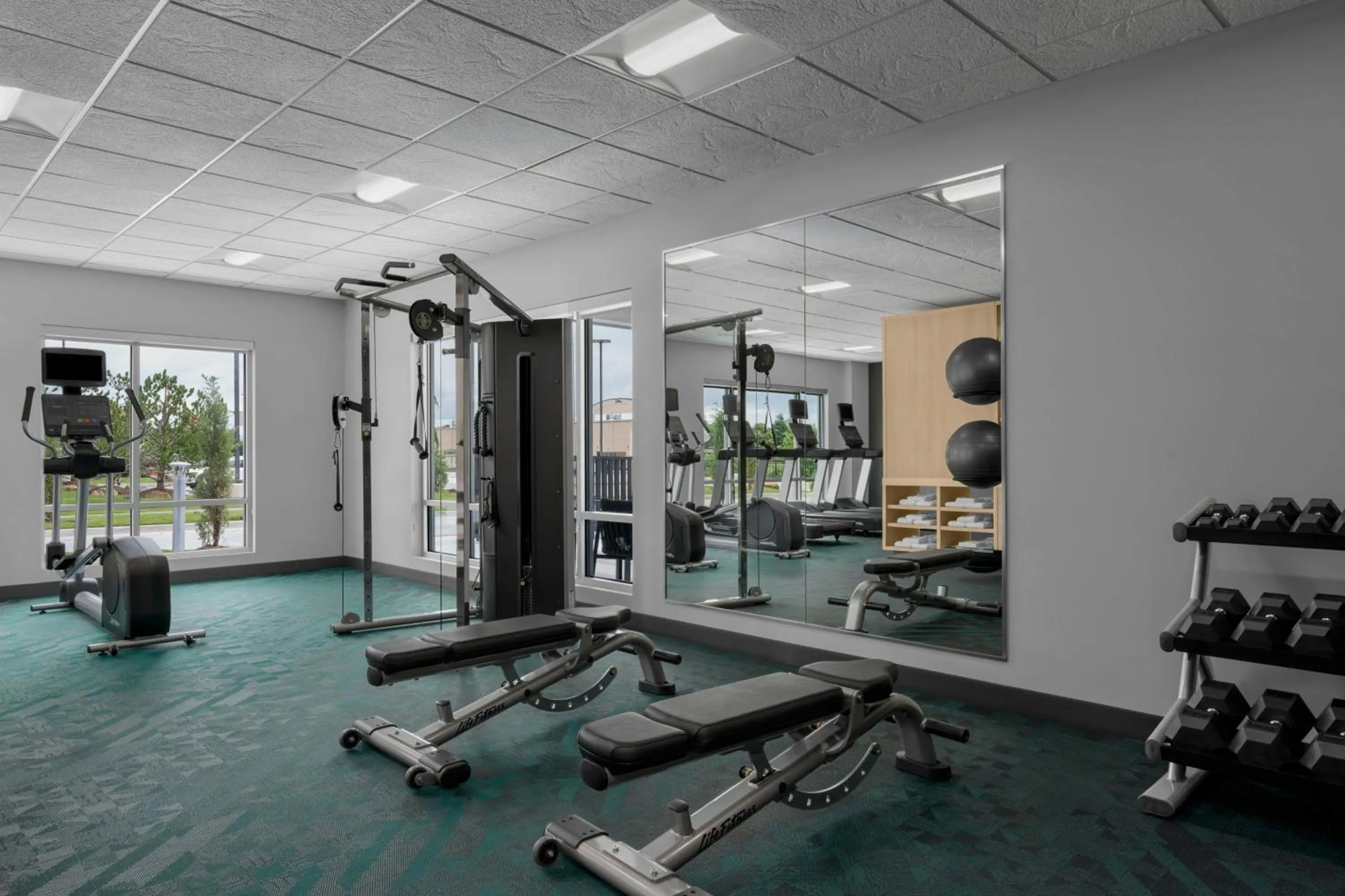 Fitness centre/facilities in TownePlace Suites by Marriott Midwest City