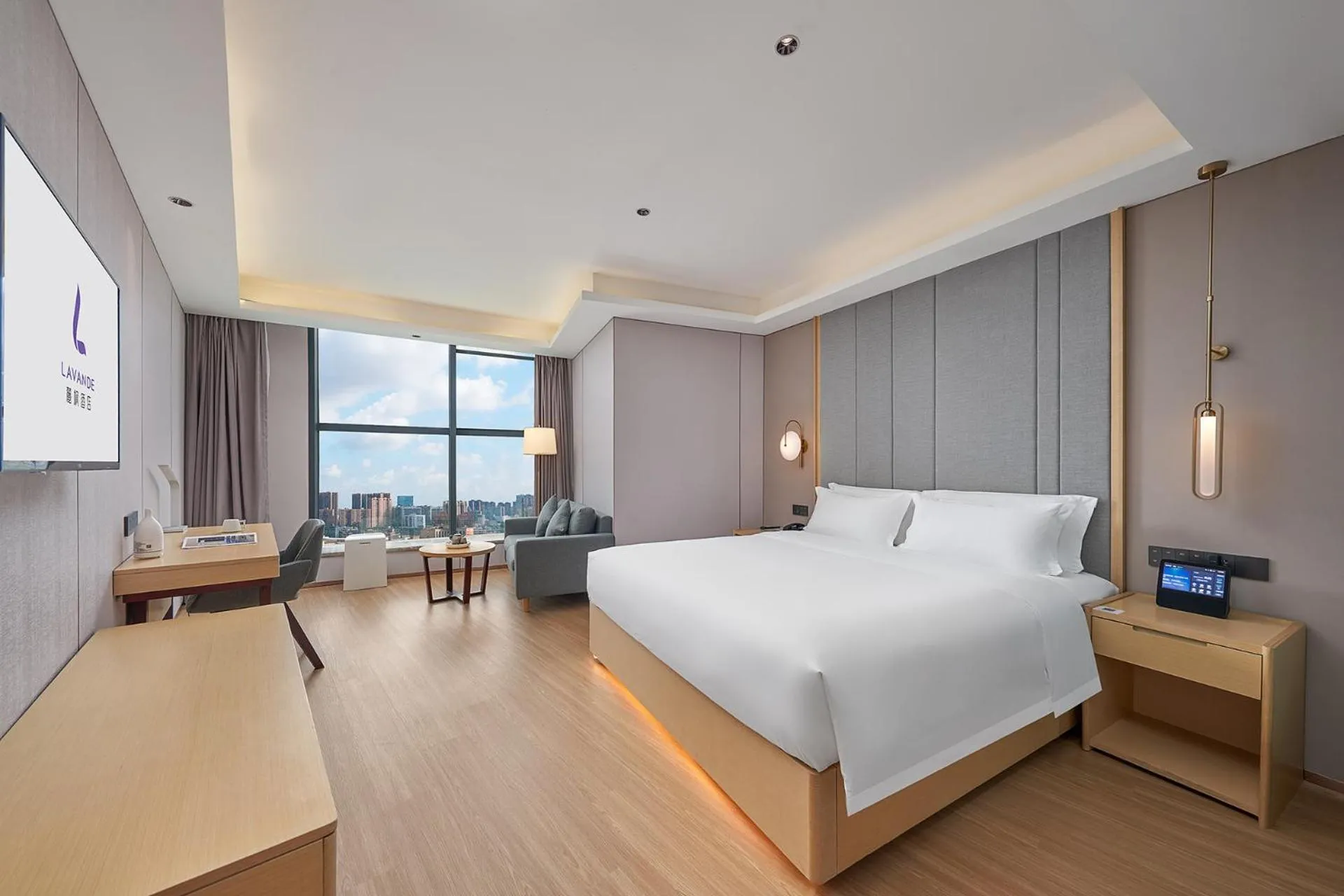 Bed in Lavande Hotel Guangzhou Beijing Road Pedestrian Street Haizhu Square Metro Station Branch - Free Deliver Service to Canton Fair Complex During Canton Fair Period