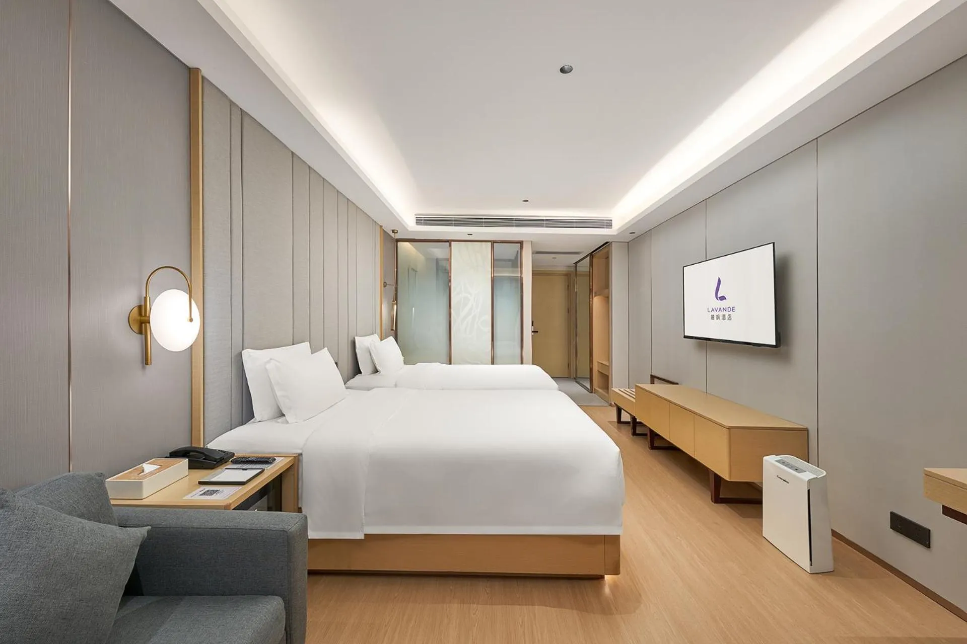 Bed in Lavande Hotel Guangzhou Beijing Road Pedestrian Street Haizhu Square Metro Station Branch - Free Deliver Service to Canton Fair Complex During Canton Fair Period