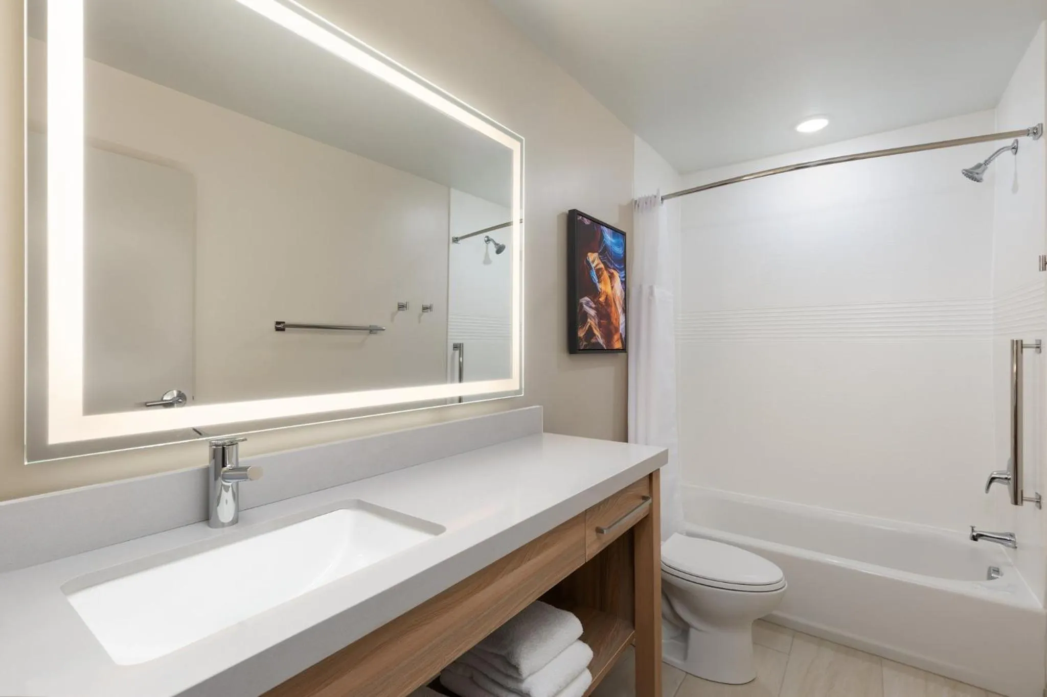 Bathroom in Candlewood Suites Shelbyville, an IHG Hotel