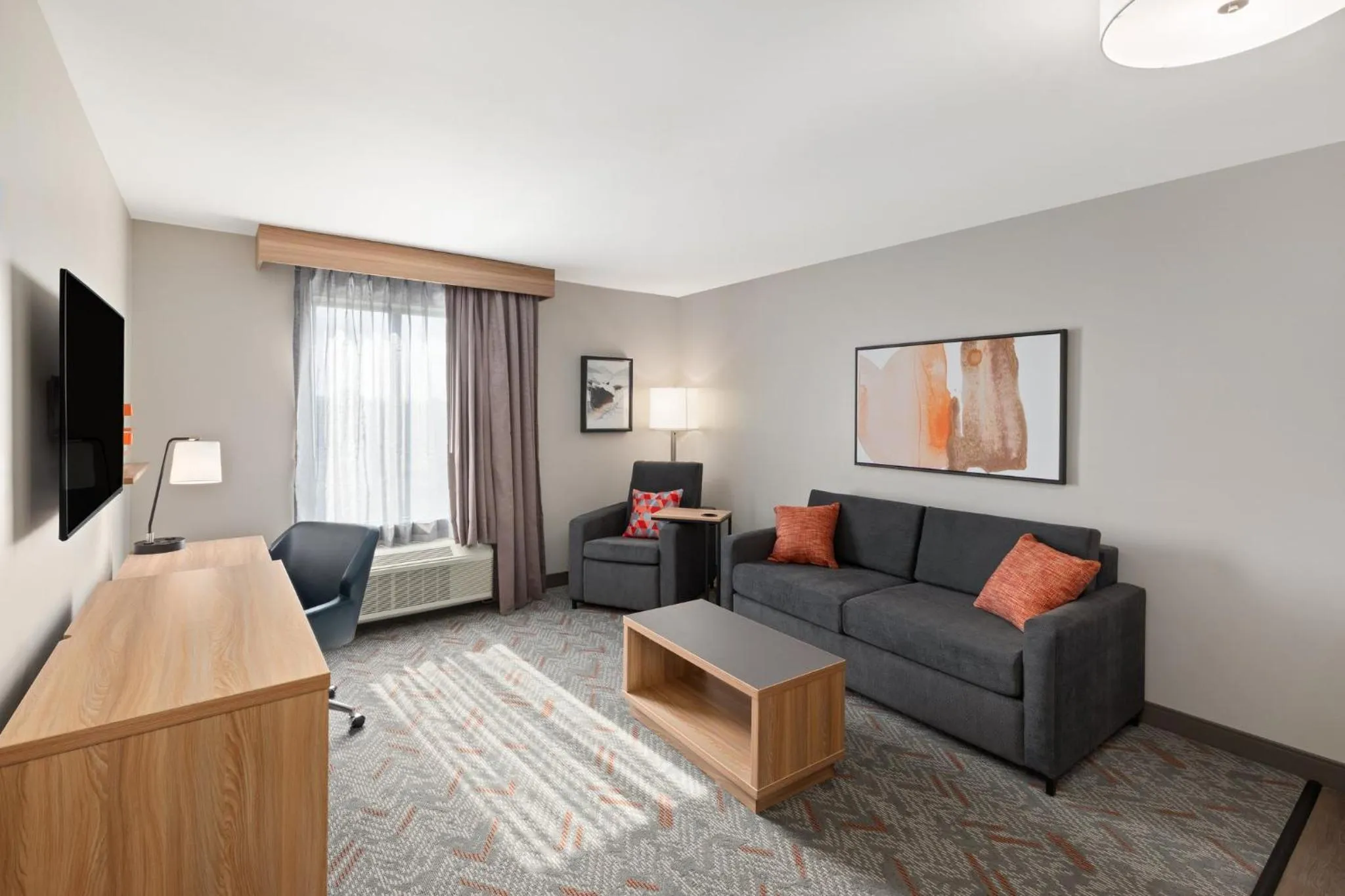 Photo of the whole room in Candlewood Suites Shelbyville, an IHG Hotel