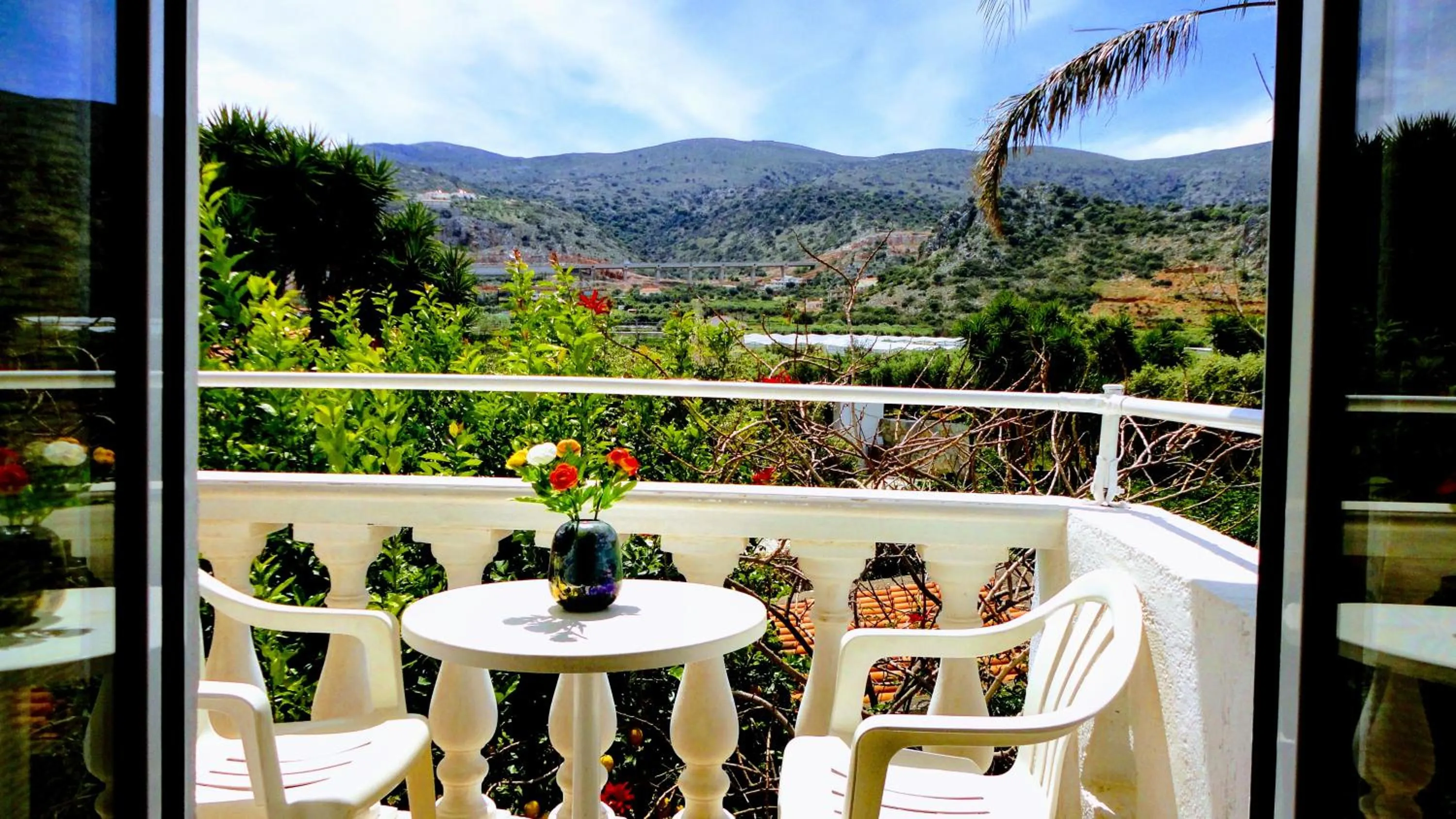 Balcony/Terrace in Ibiscus Hotel Malia
