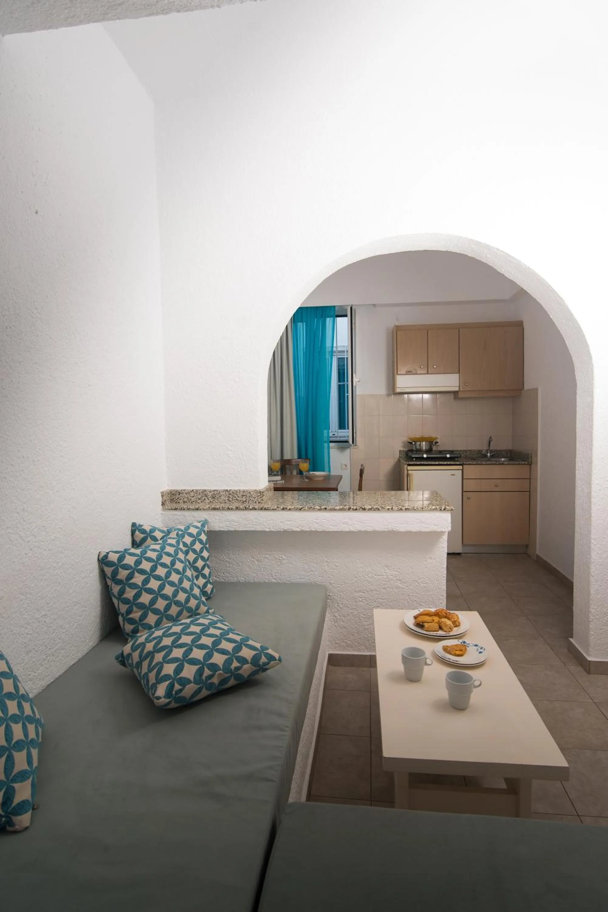 Kitchen or kitchenette in Ibiscus Hotel Malia