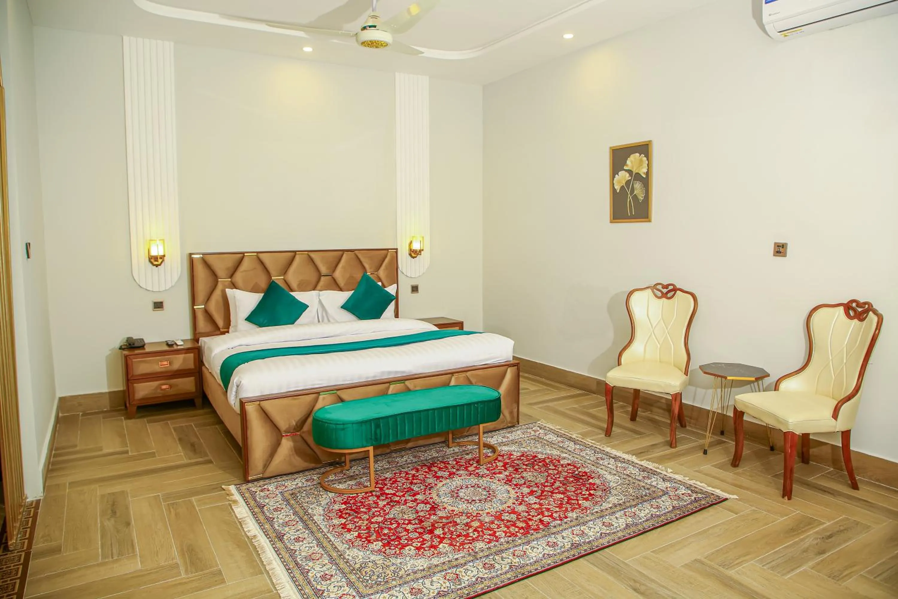 Bed in Grand Shalimar Hotel