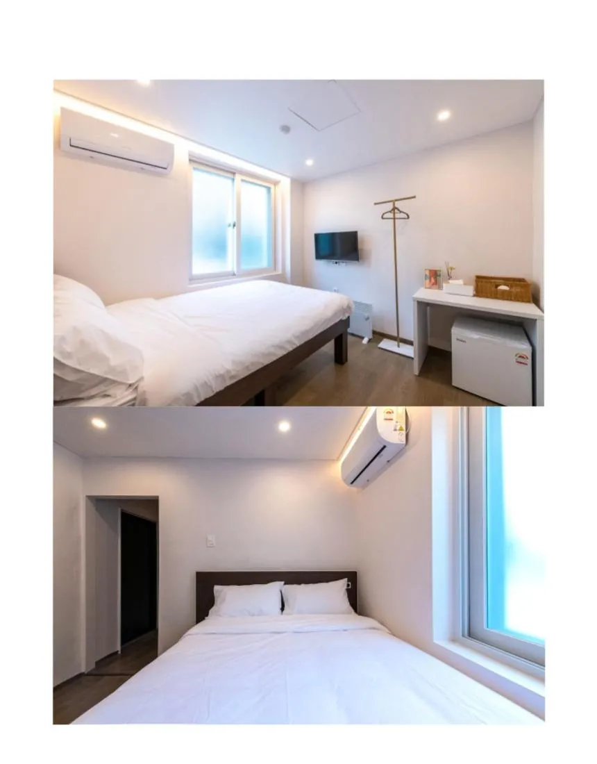 Bedroom, Bed in CrashinYongsan guest house