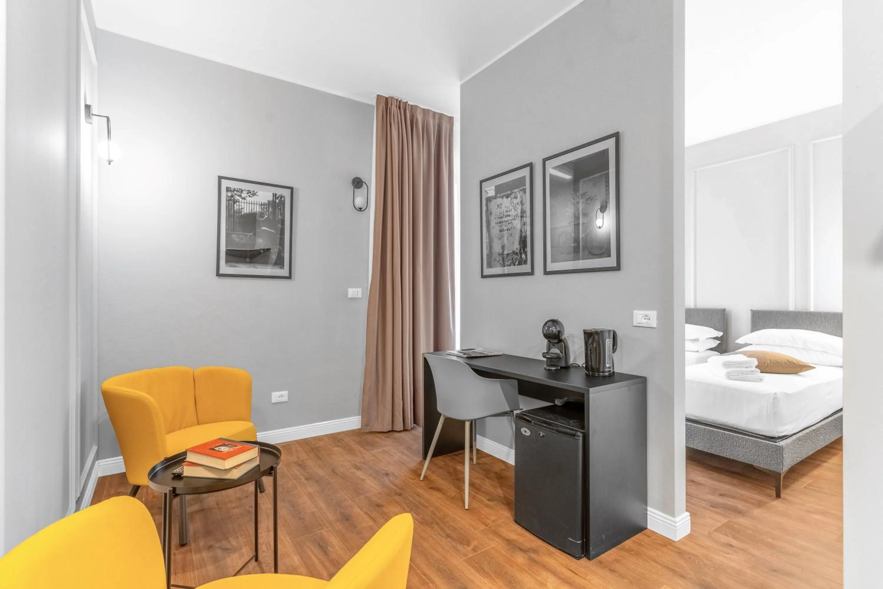 Bed in Torriani Suites Foresteria Lombarda