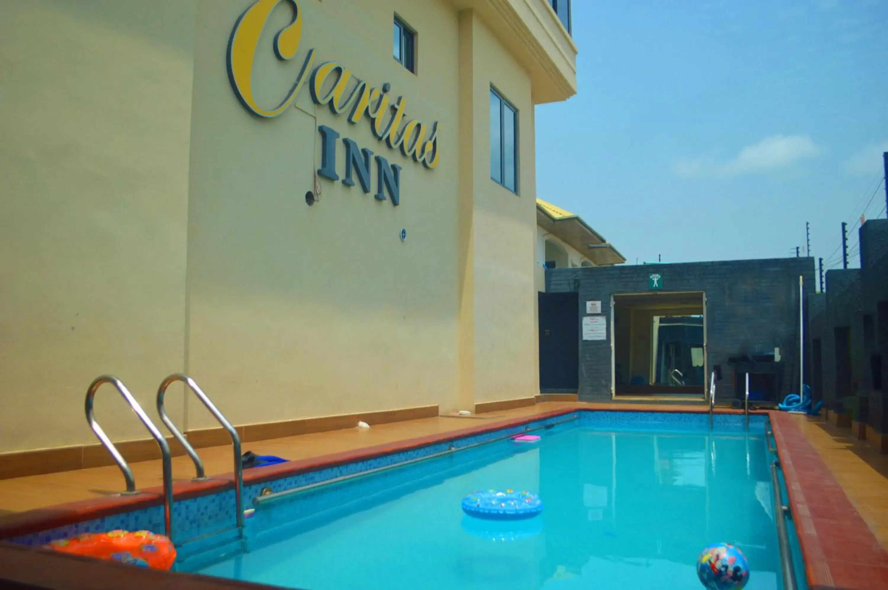Pool view in Caritas Inn Lekki Pool view in Caritas Inn Lekki