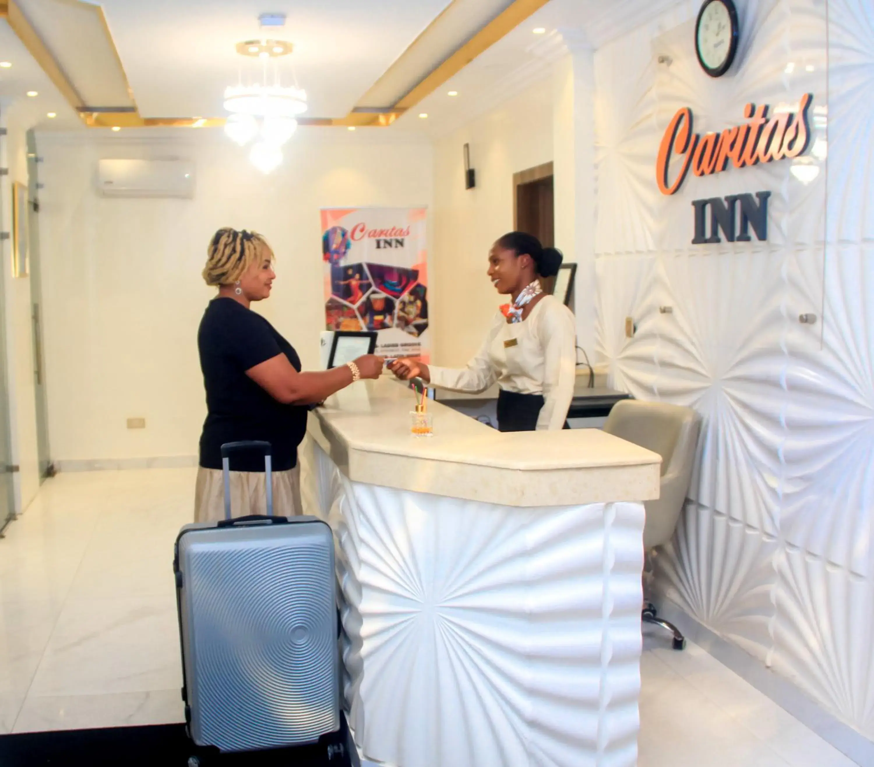 Lobby or reception in Caritas Inn Lekki Lobby or reception in Caritas Inn Lekki