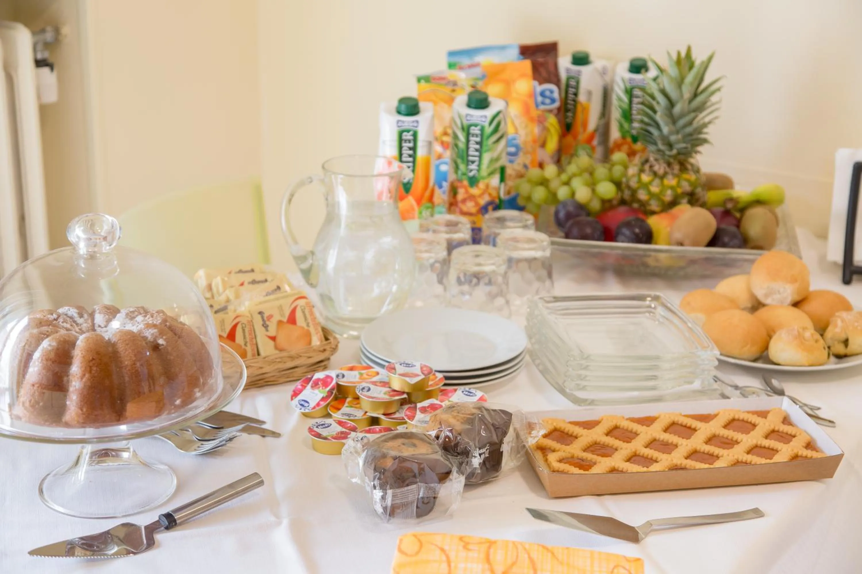 Food and drinks in B&B Al Parco