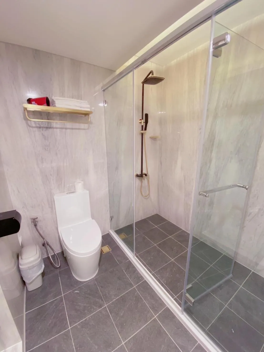 Shower in Michelle hotel