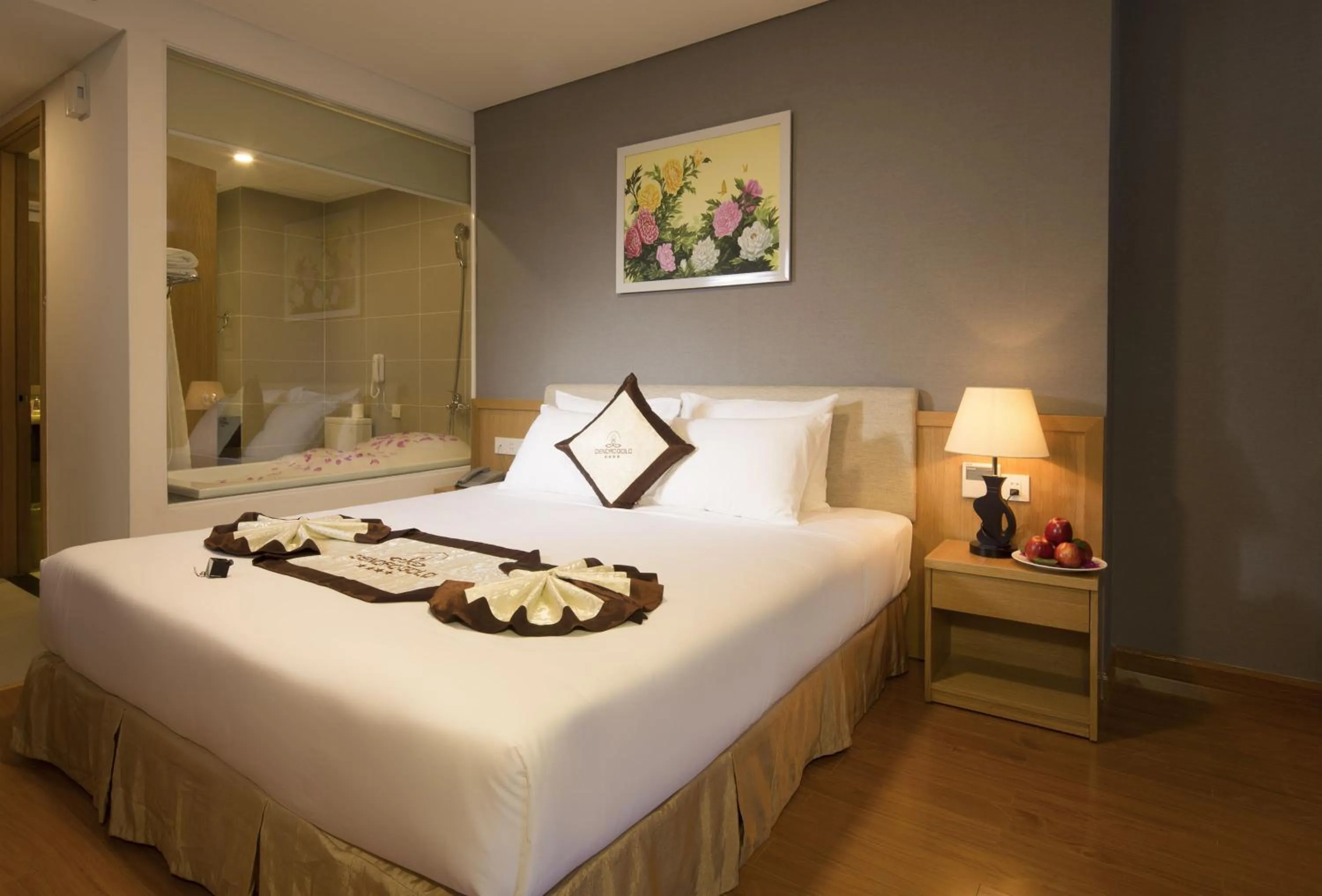 Bed in Dendro Gold Hotel