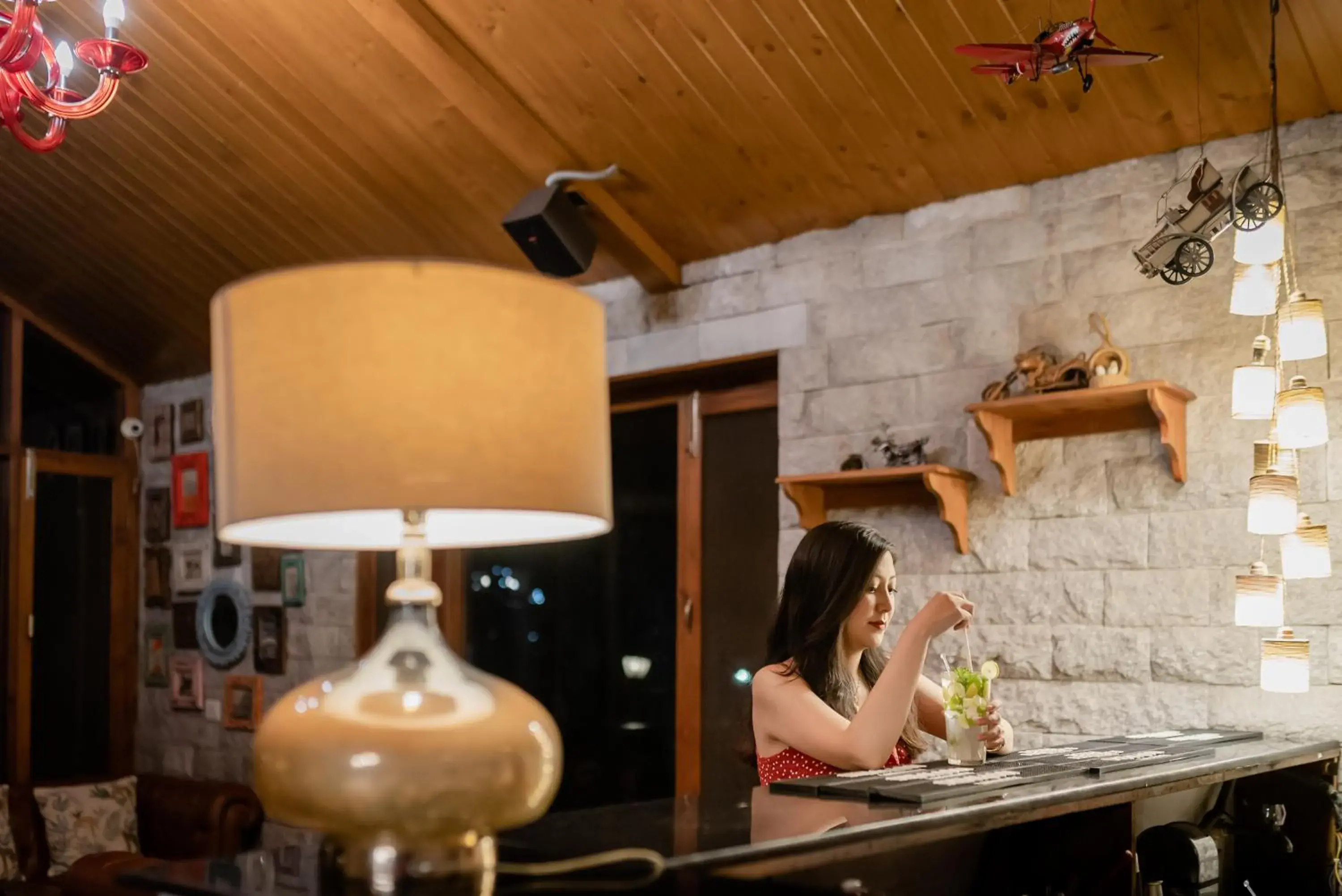 Lounge or bar in Larisa Resort Manali Lounge or bar in Larisa Resort Manali