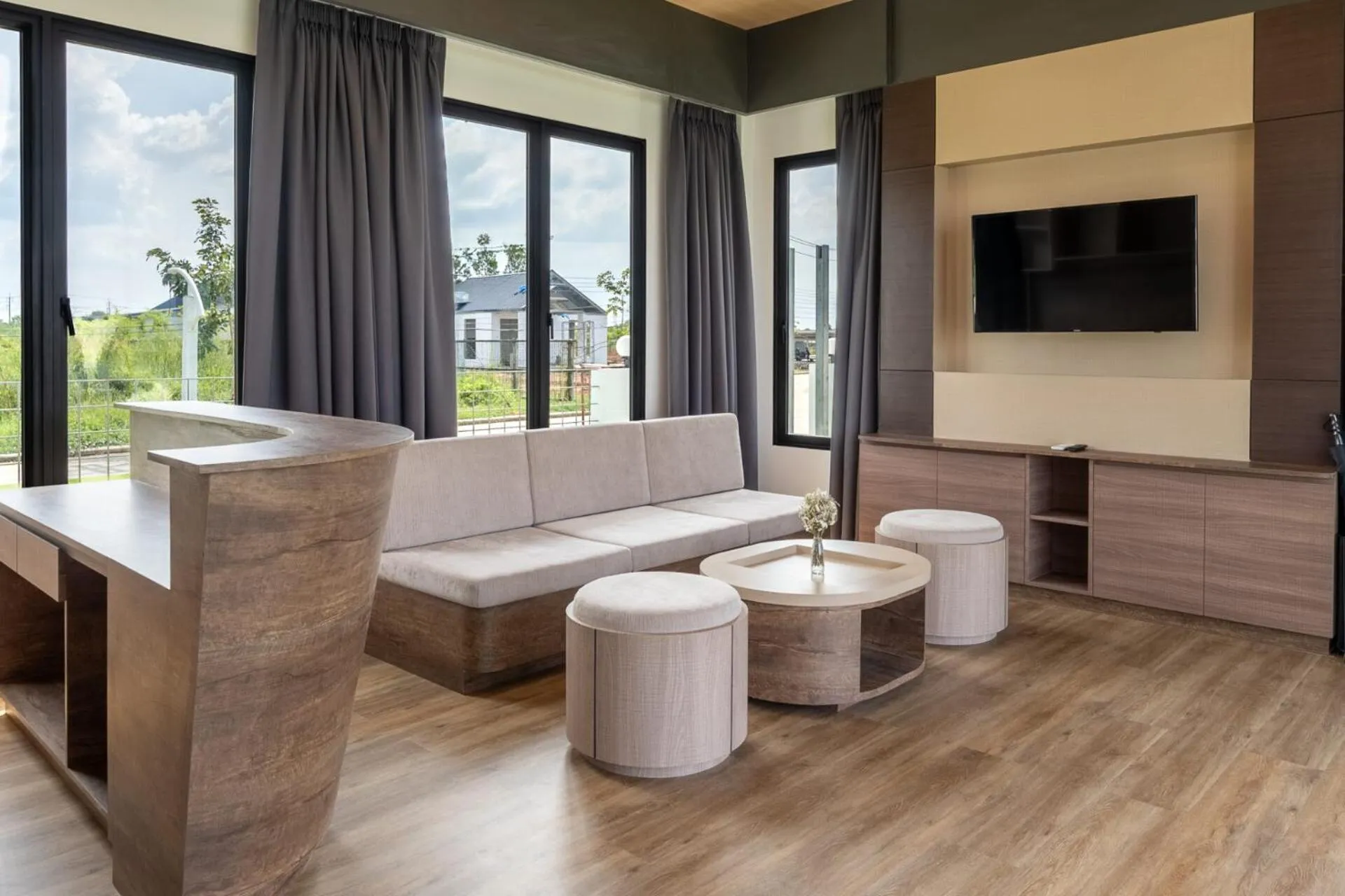 Living room in Pan Ville Resort