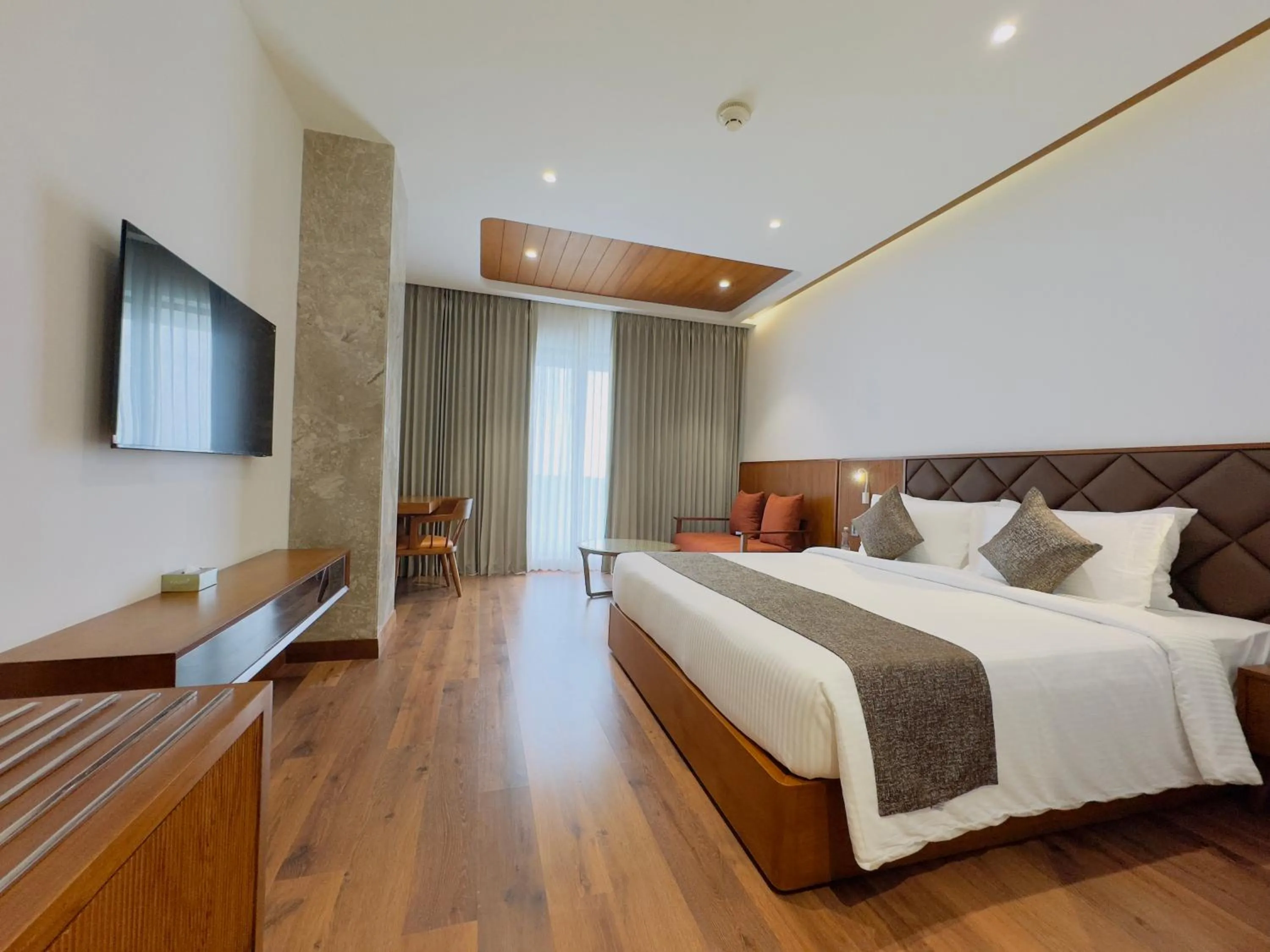 Bed in Gokulam Grand Kozhikode