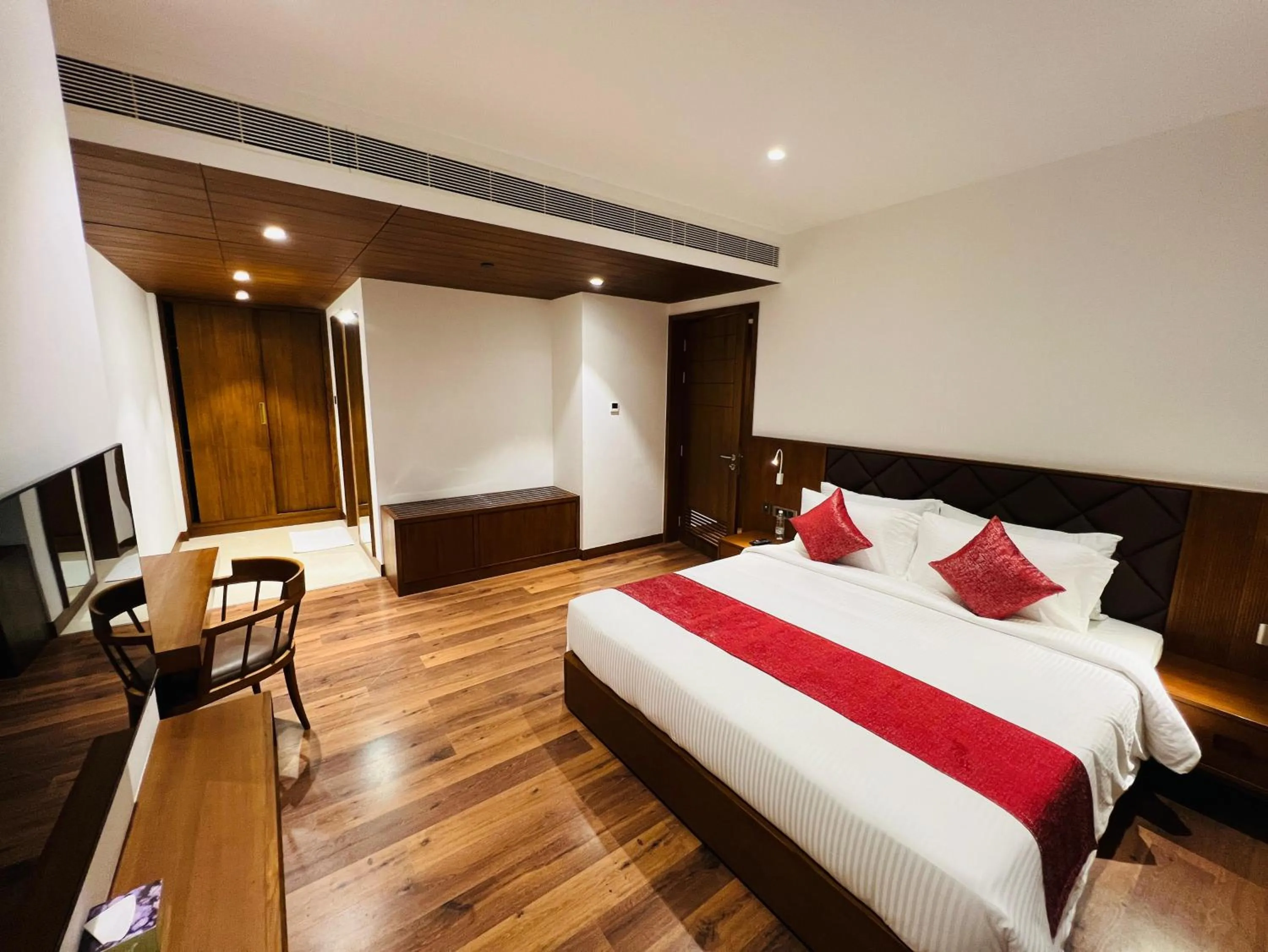 Bed in Gokulam Grand Kozhikode