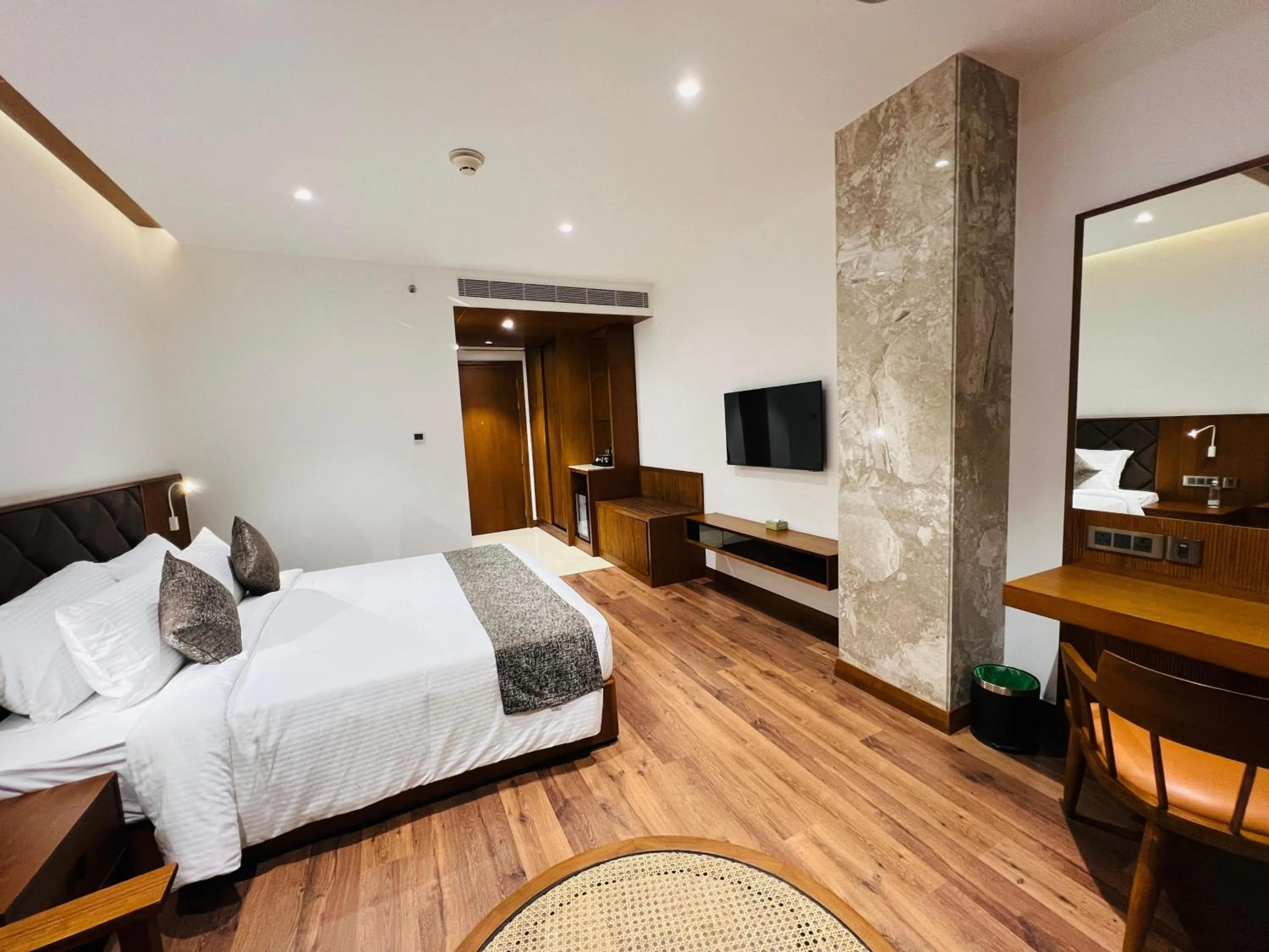 Bed in Gokulam Grand Kozhikode