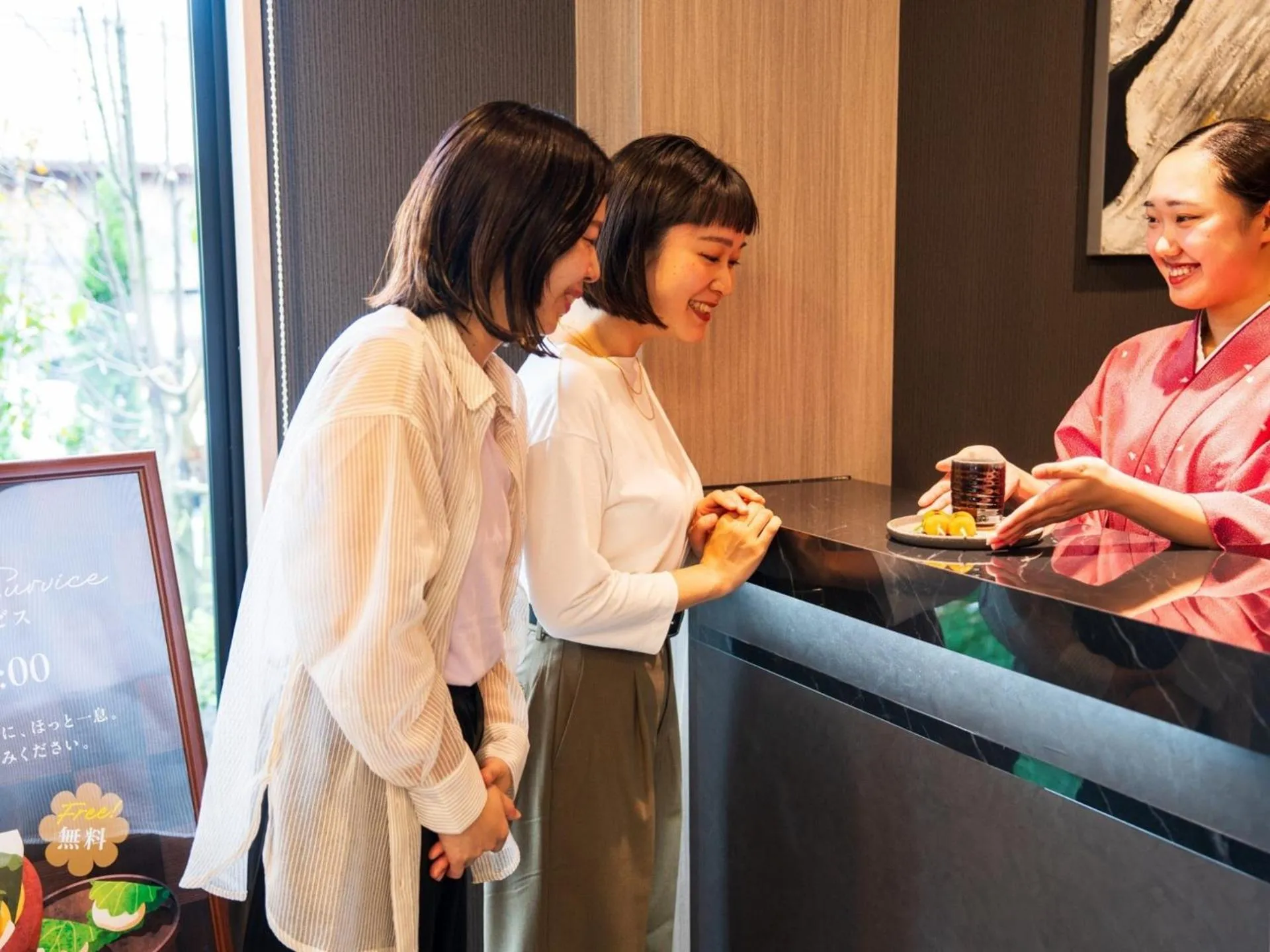 Lobby or reception in Grandvrio Hotel Tamba Sasayama Wakura - ROUTE INN HOTELS -