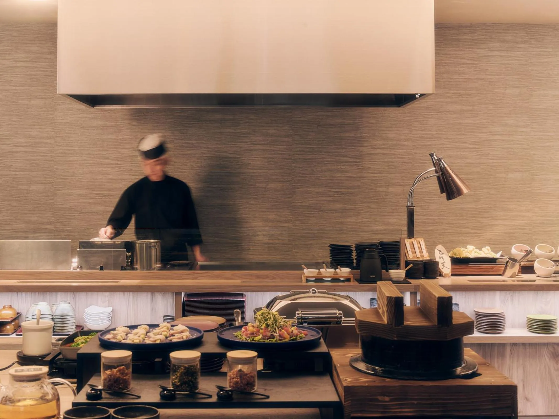 Kitchen or kitchenette in Grandvrio Hotel Tamba Sasayama Wakura - ROUTE INN HOTELS -