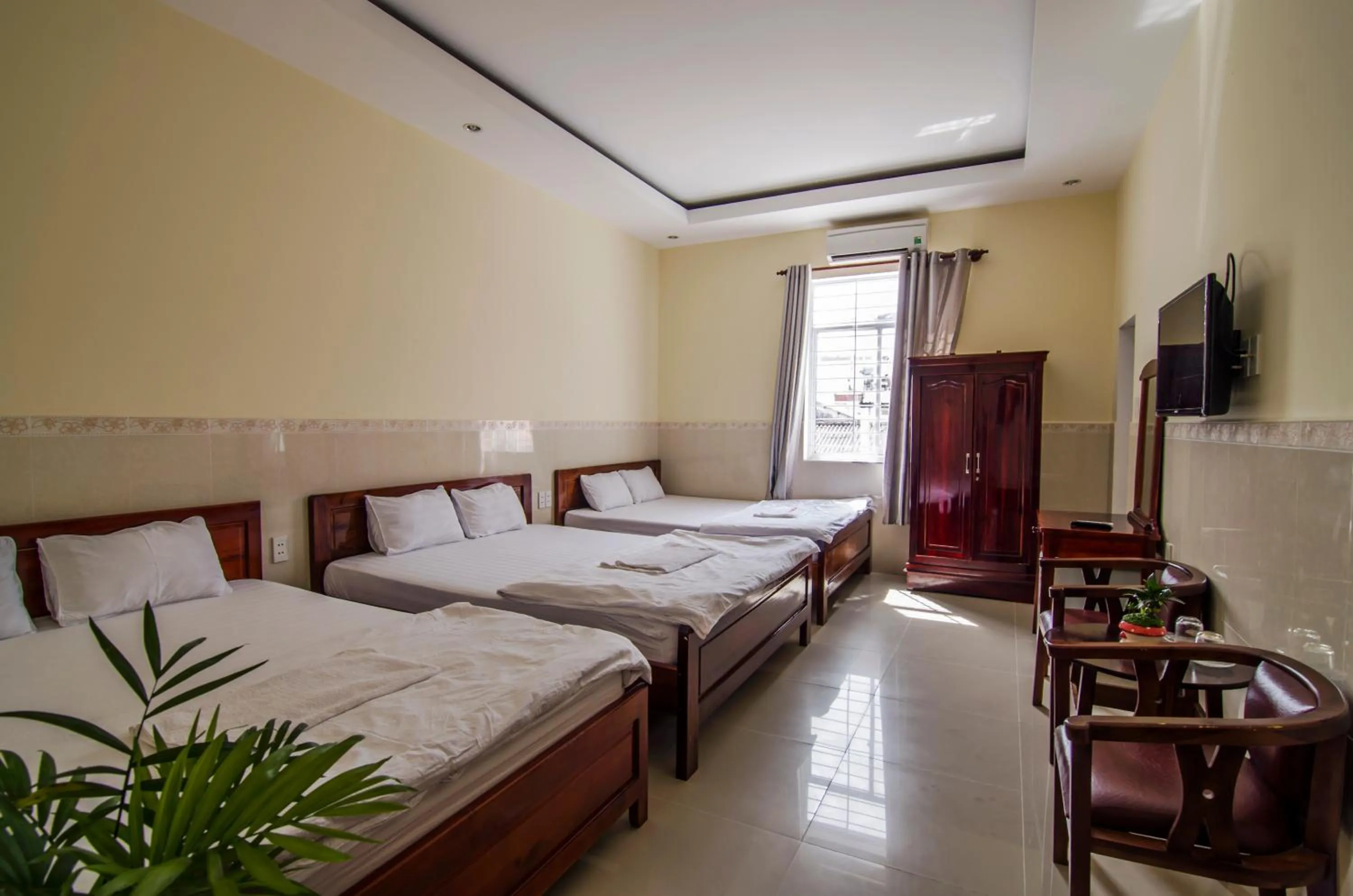 Bed in Kim Hồng Nhật Guest House