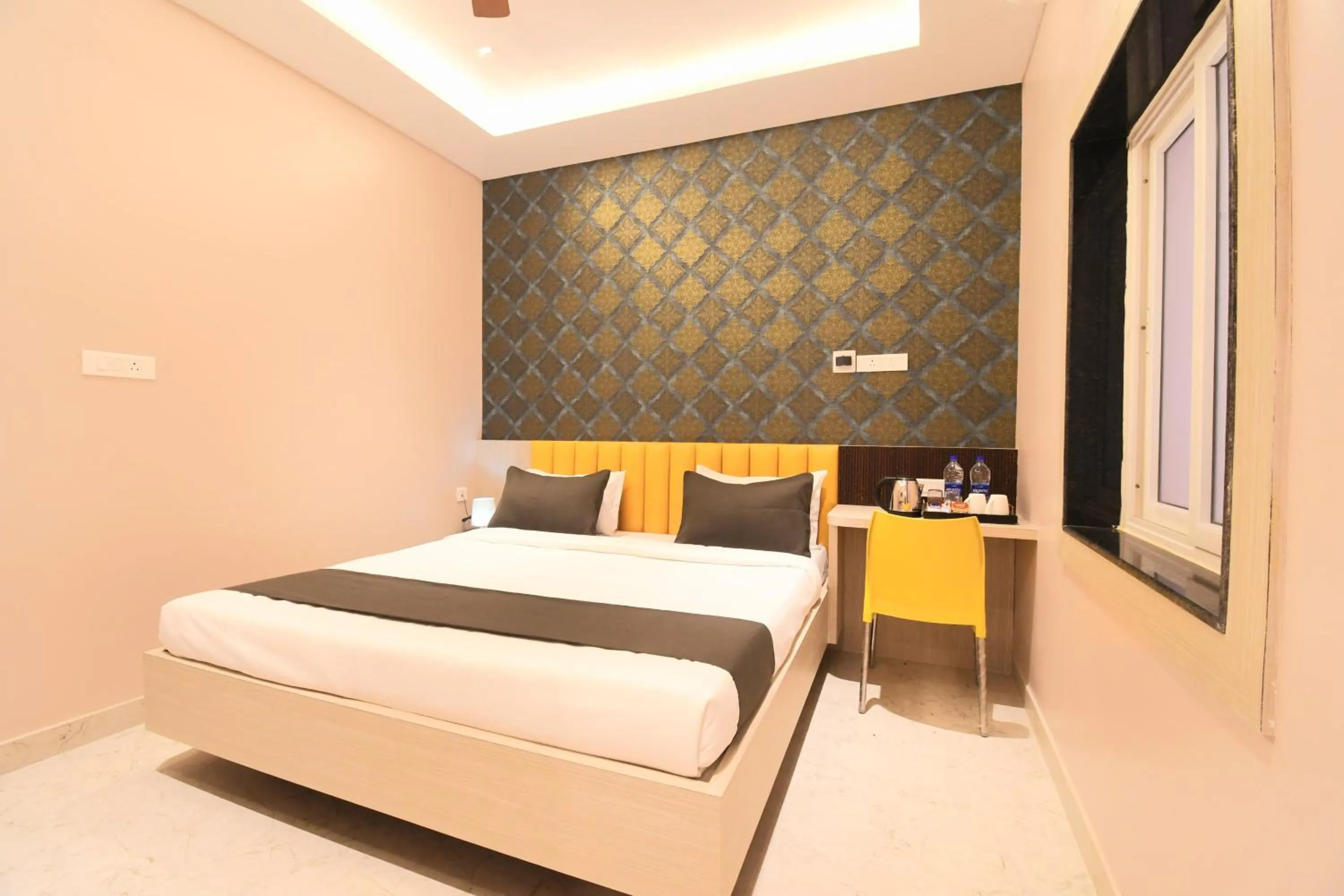 Bed in Hotel Sai Swastik