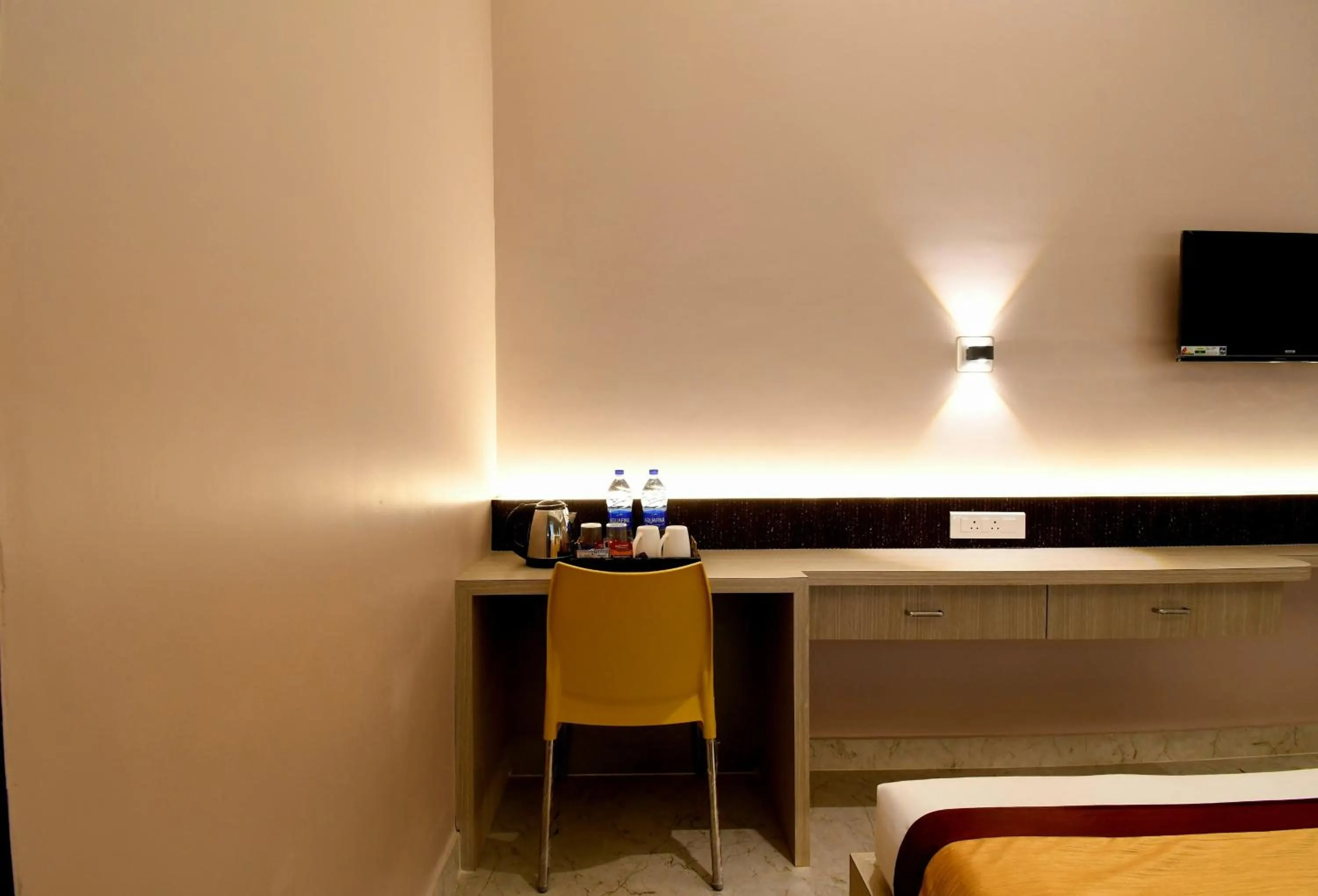 Bed in Hotel Sai Swastik