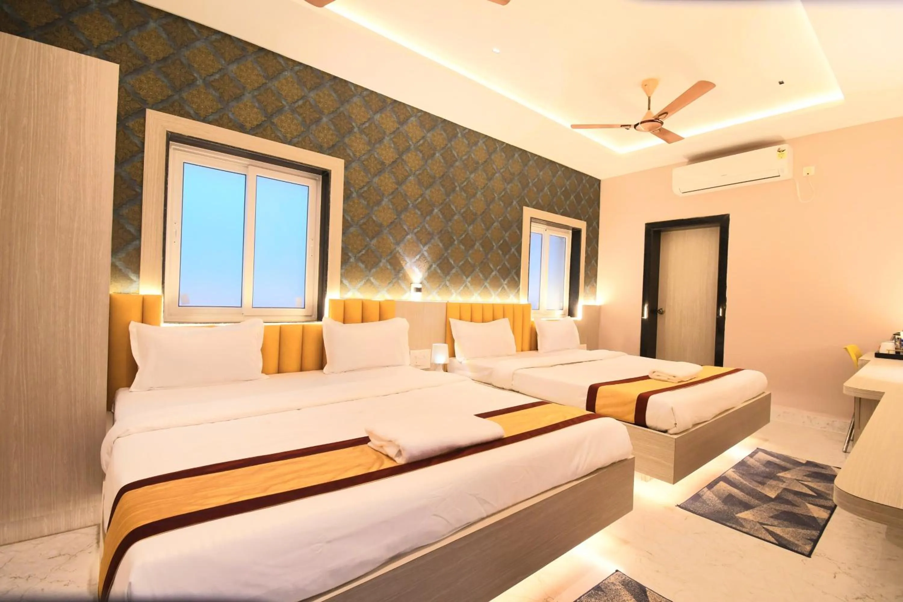 Bed in Hotel Sai Swastik