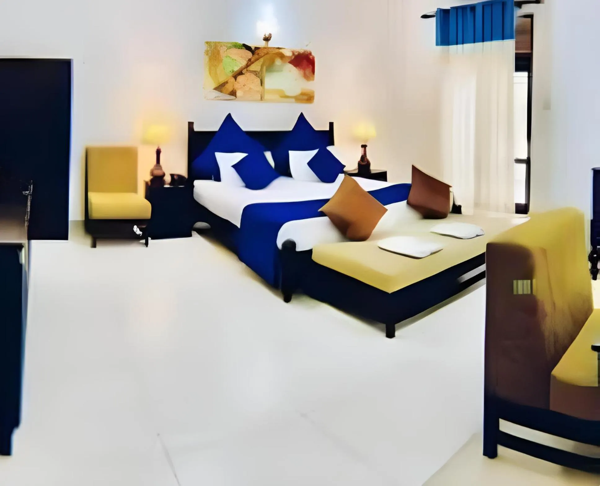 Bed in Blue Spring Hotel Wadduwa