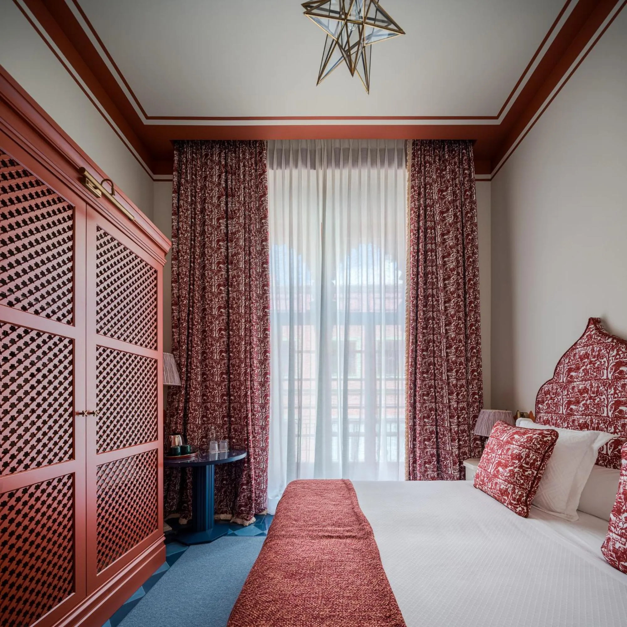 Decorative detail, Bed in Cristine Bedfor Sevilla Boutique Hotel