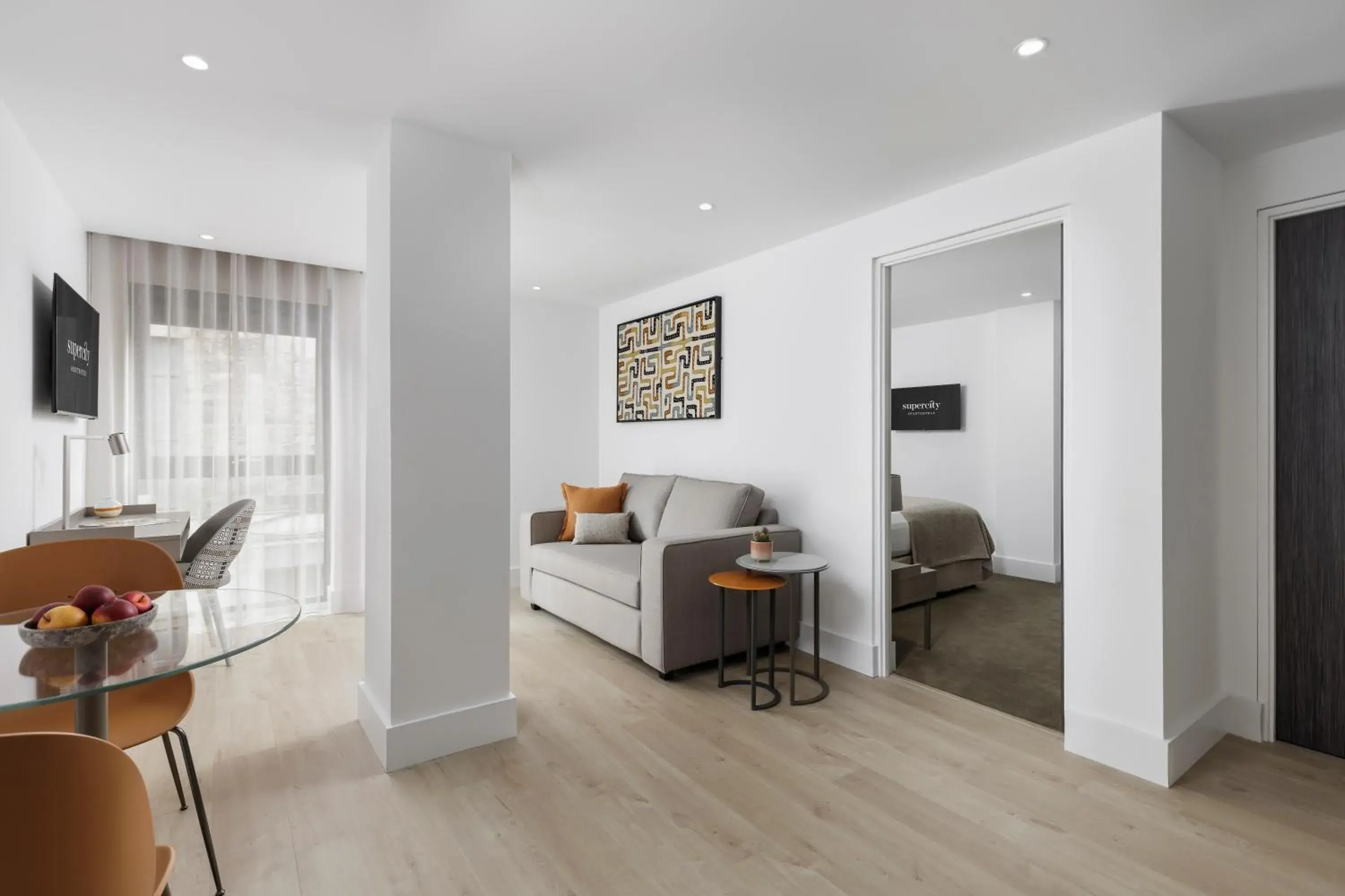 Living room in Forth House by Supercity Aparthotels Living room in Forth House by Supercity Aparthotels