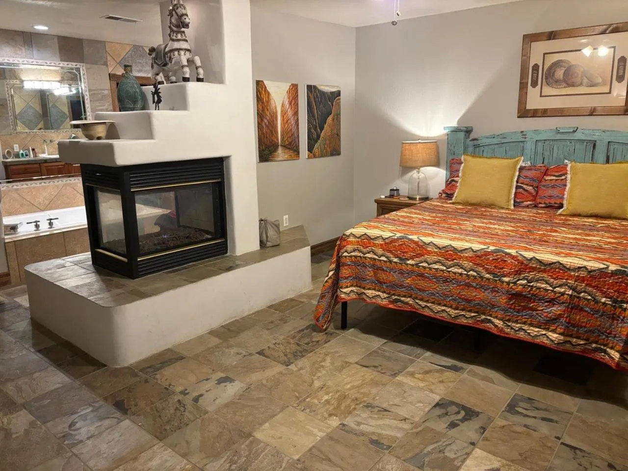 Bed in Riverside Retreat