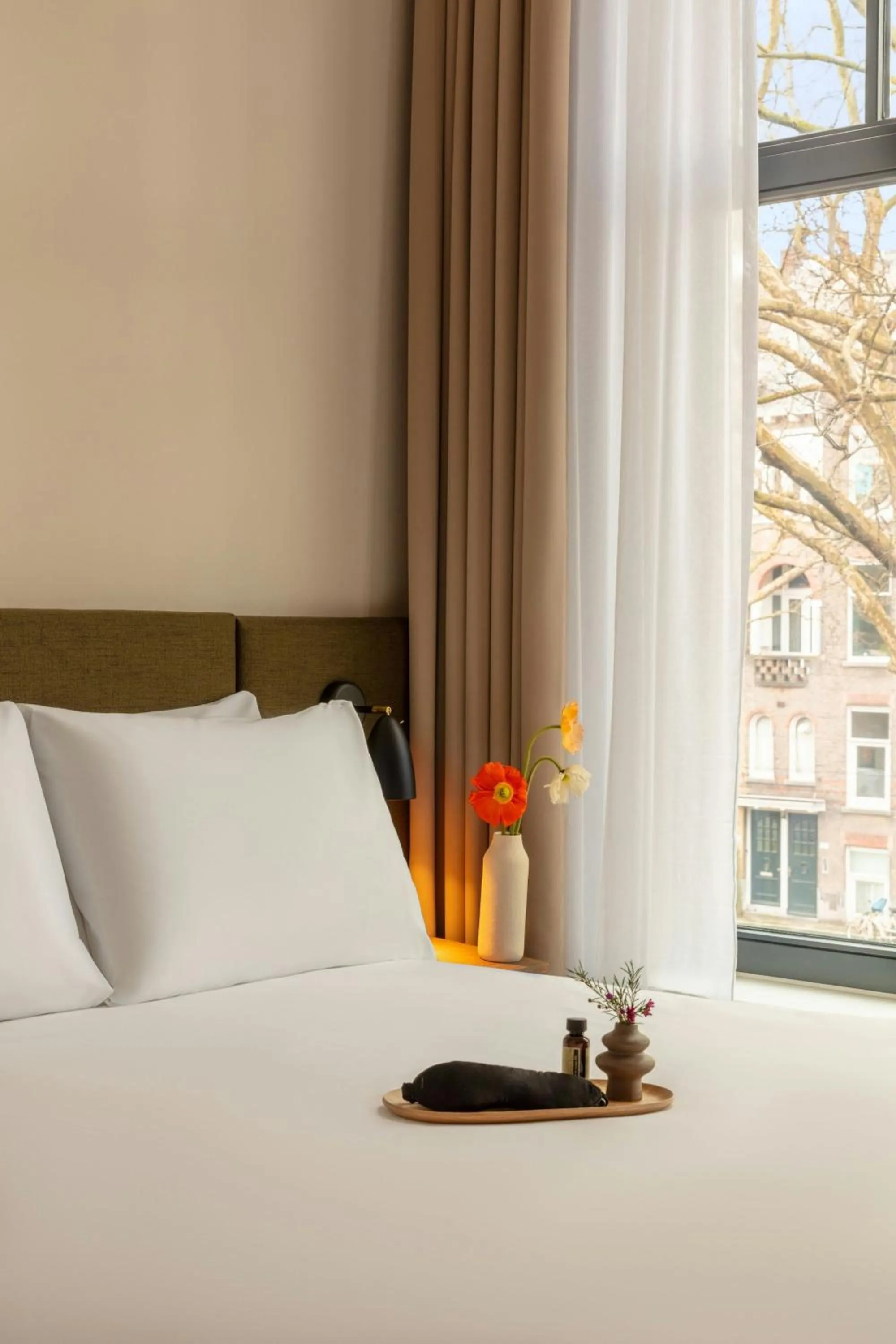 Photo of the whole room, Bed in Hotel Middelland Rotterdam