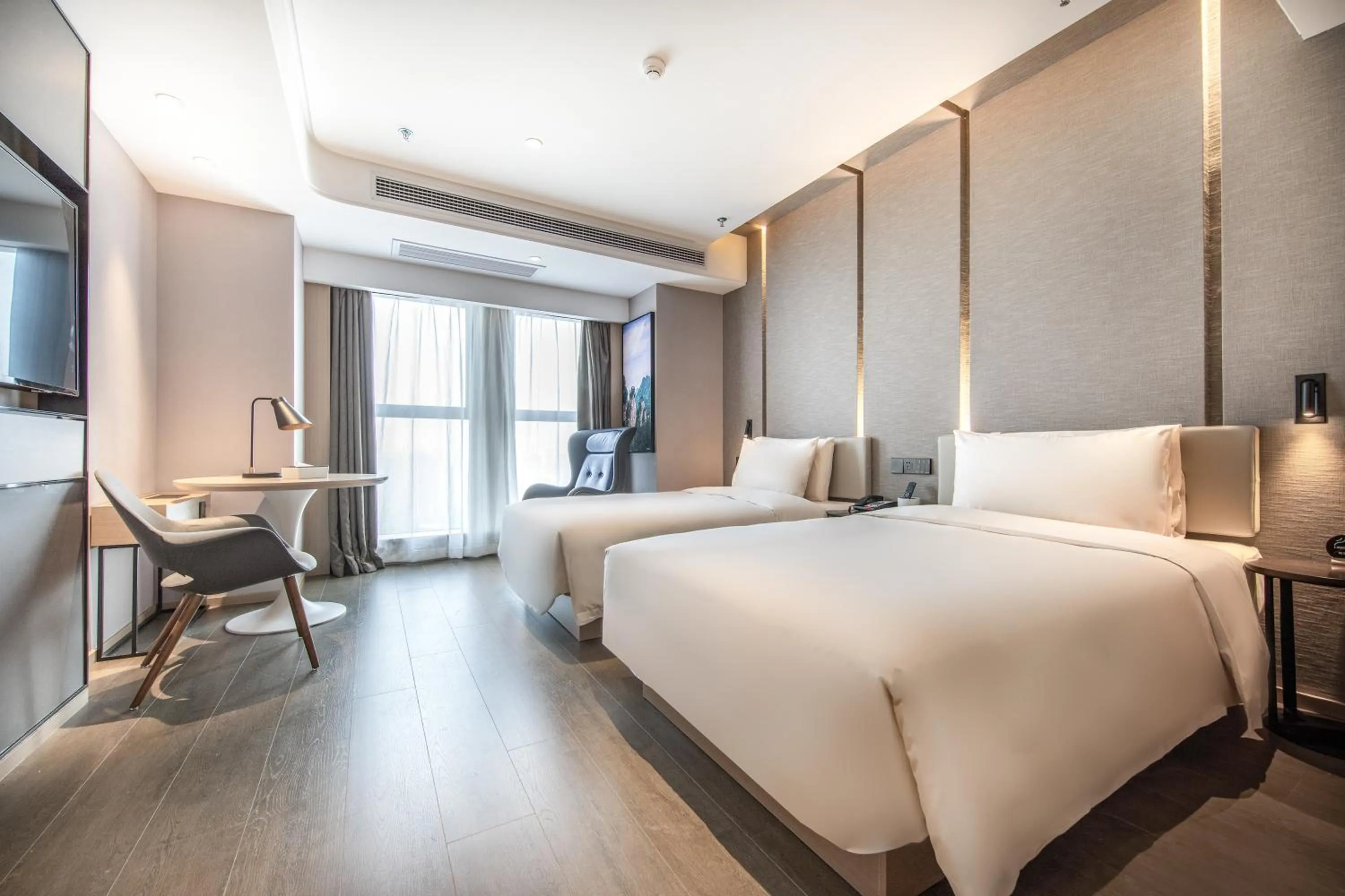 Bed in Atour Hotel Changsha Xiyingmen Fancheng