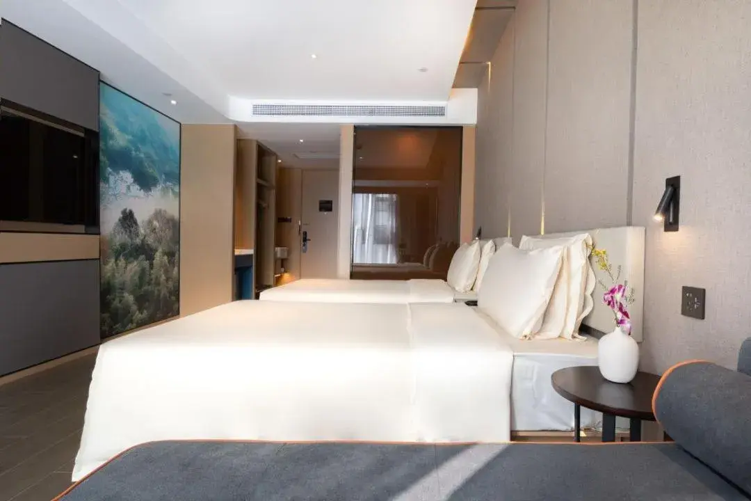 Bed in Atour Hotel Wuhan Zhuankou Dongfeng Avenue Sports Center Bed in Atour Hotel Wuhan Zhuankou Dongfeng Avenue Sports Center
