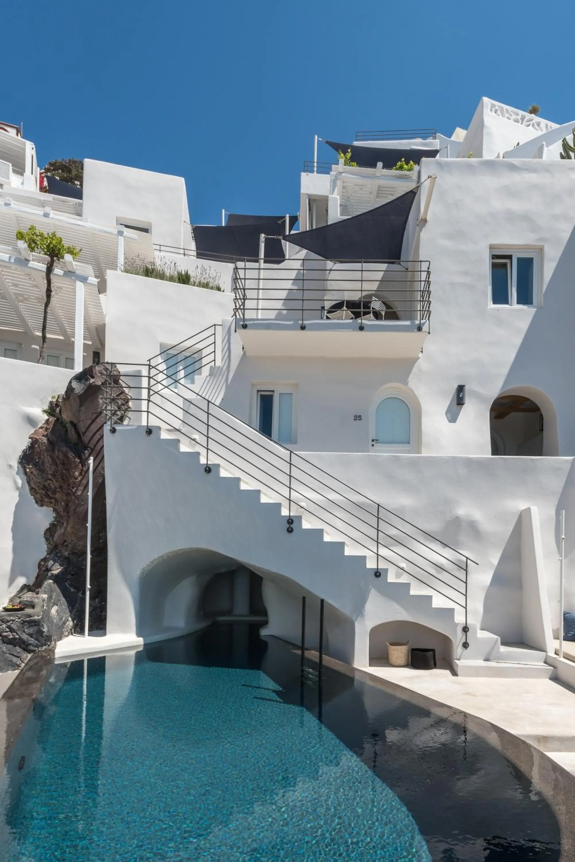 Property building in Porto Fira Suites