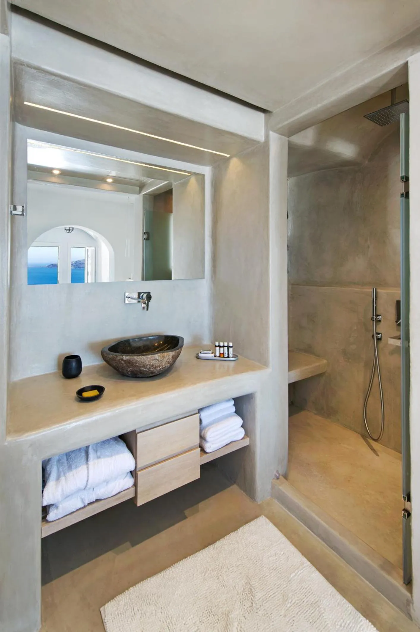 Bathroom in Porto Fira Suites