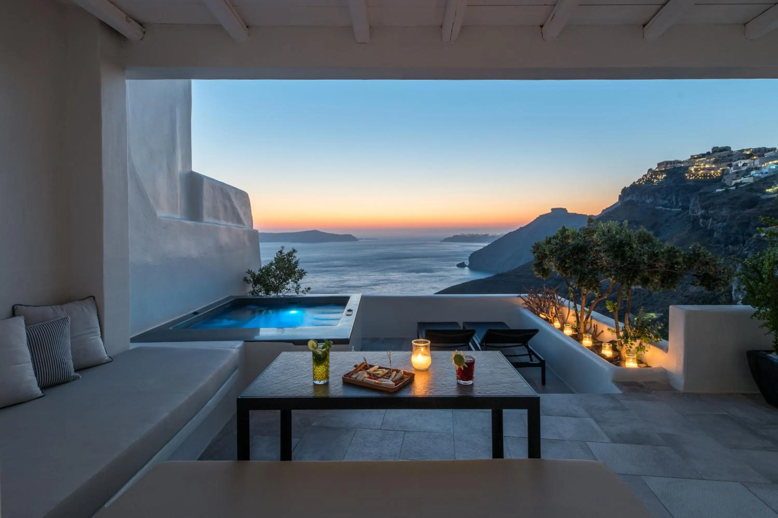 Hot Tub in Porto Fira Suites