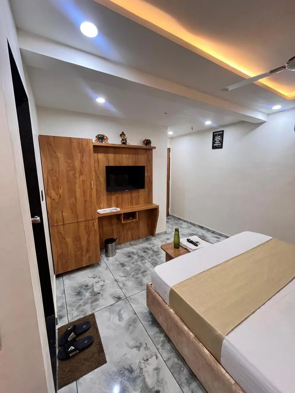 Bed in Hotel Skyland