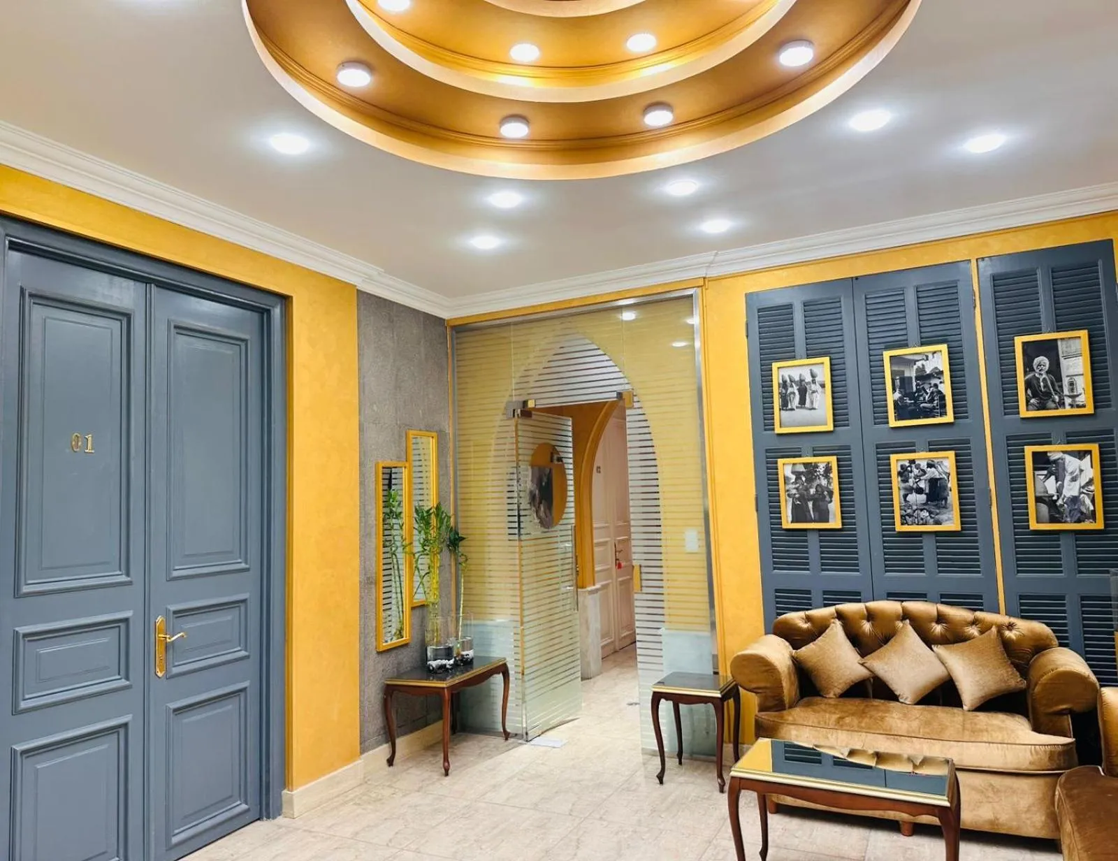 Communal lounge/ TV room in GA Plus Hotel in the heart of Cairo