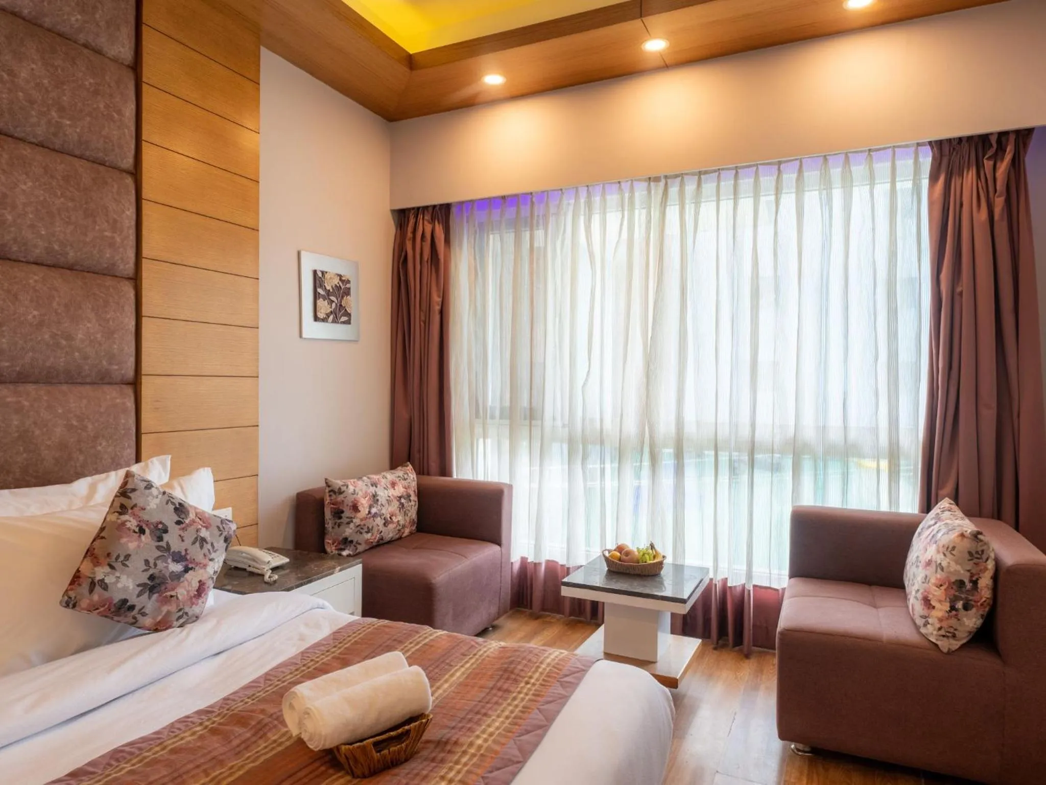 Living room, Bed in Moustache Mussoorie